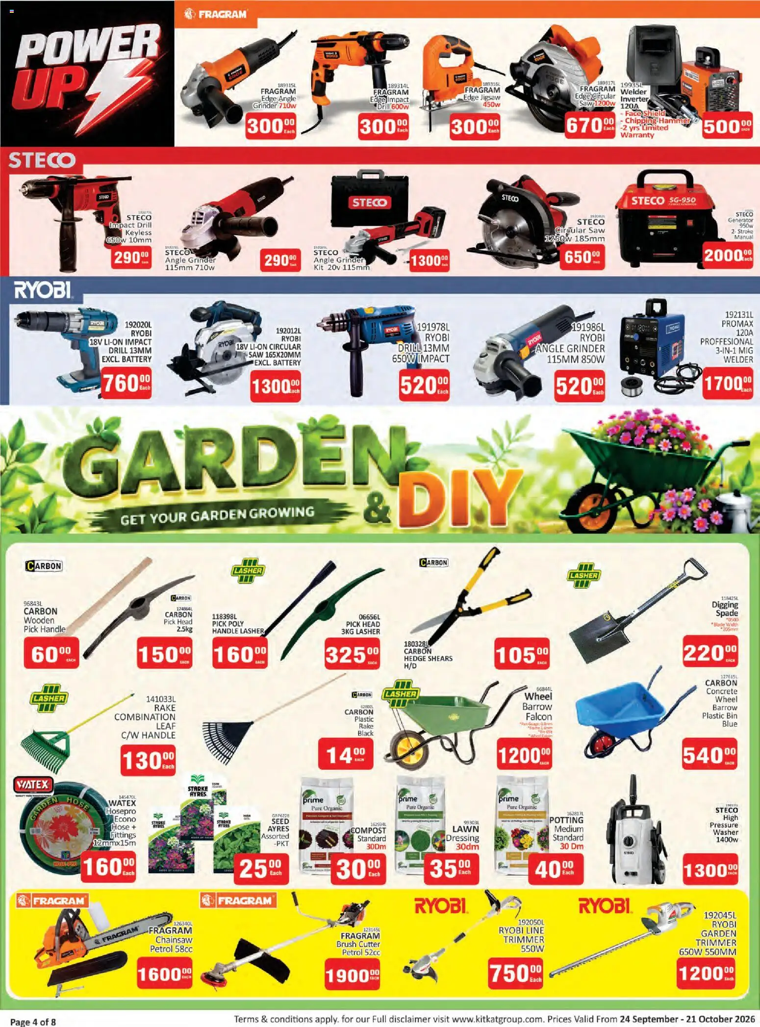 New KIT KAT Cash & Carry catalogue – valid from 24/09/2026 | Page: 4 | Products: Cutter, Grinder, Drill, Dressing