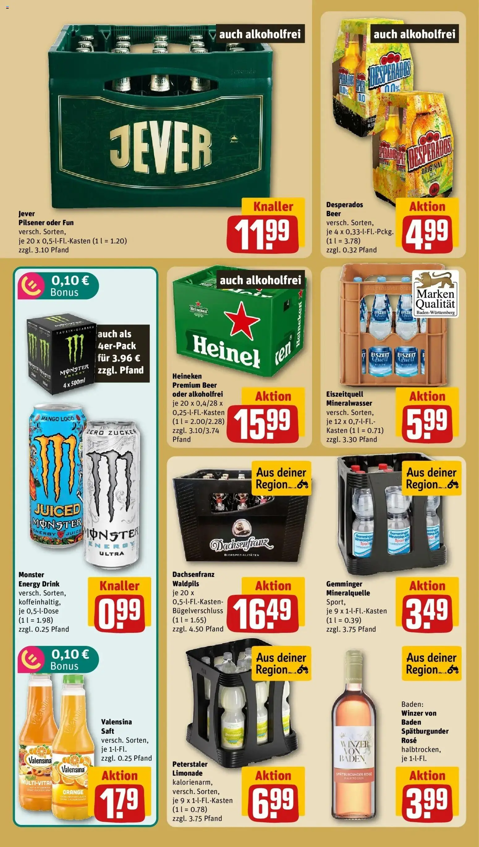 REWE Prospekt ab 14.09.2026 zum Blättern » Angebote | Seite: 24 | Produkte: Energy, Limonade, Mineralwasser, Zucker