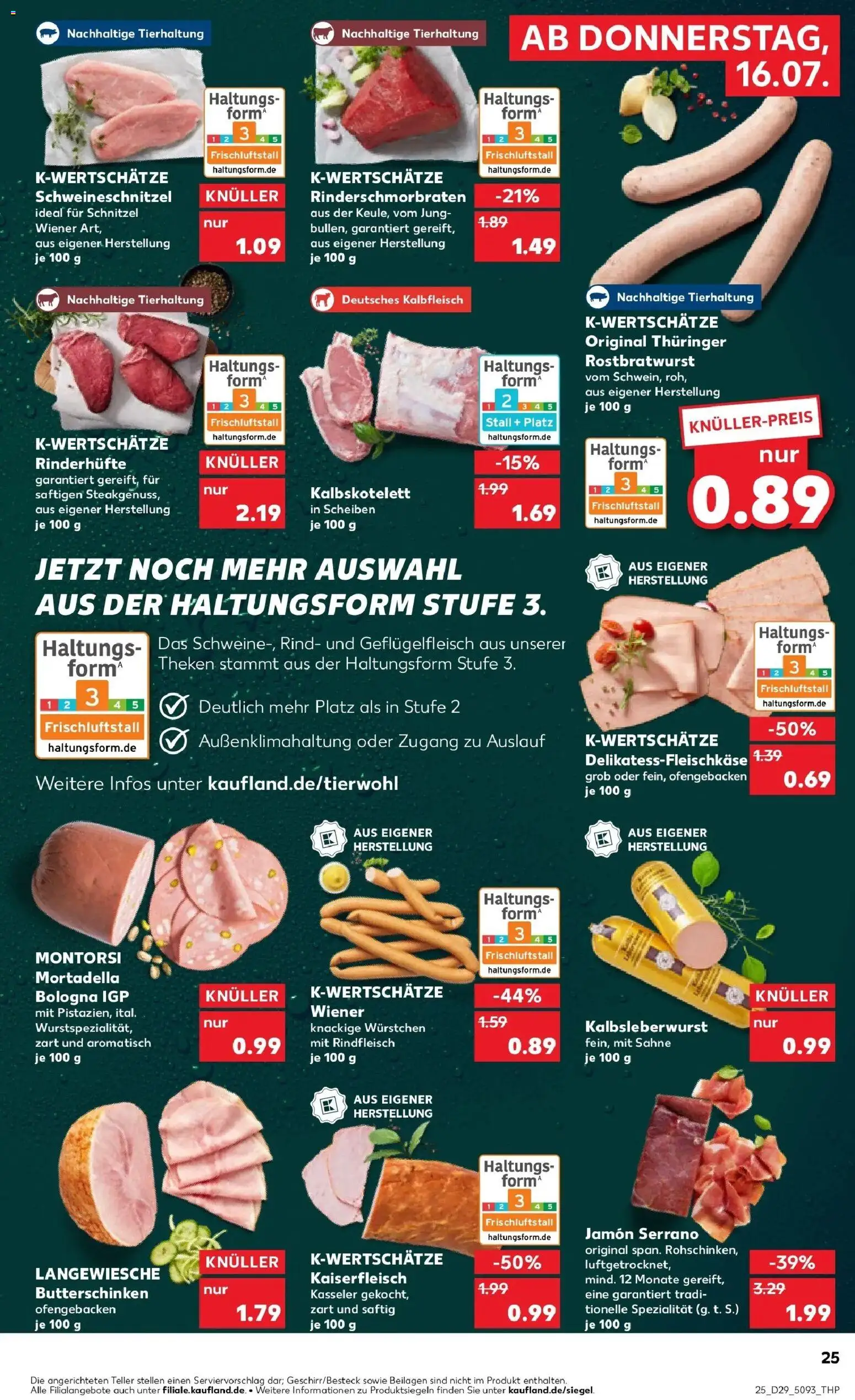 Kaufland Prospekt Mainz – gültig ab 13.07.2026 | Seite: 34 | Produkte: Beilagen, Schnitzel, Rindfleisch, Sahne
