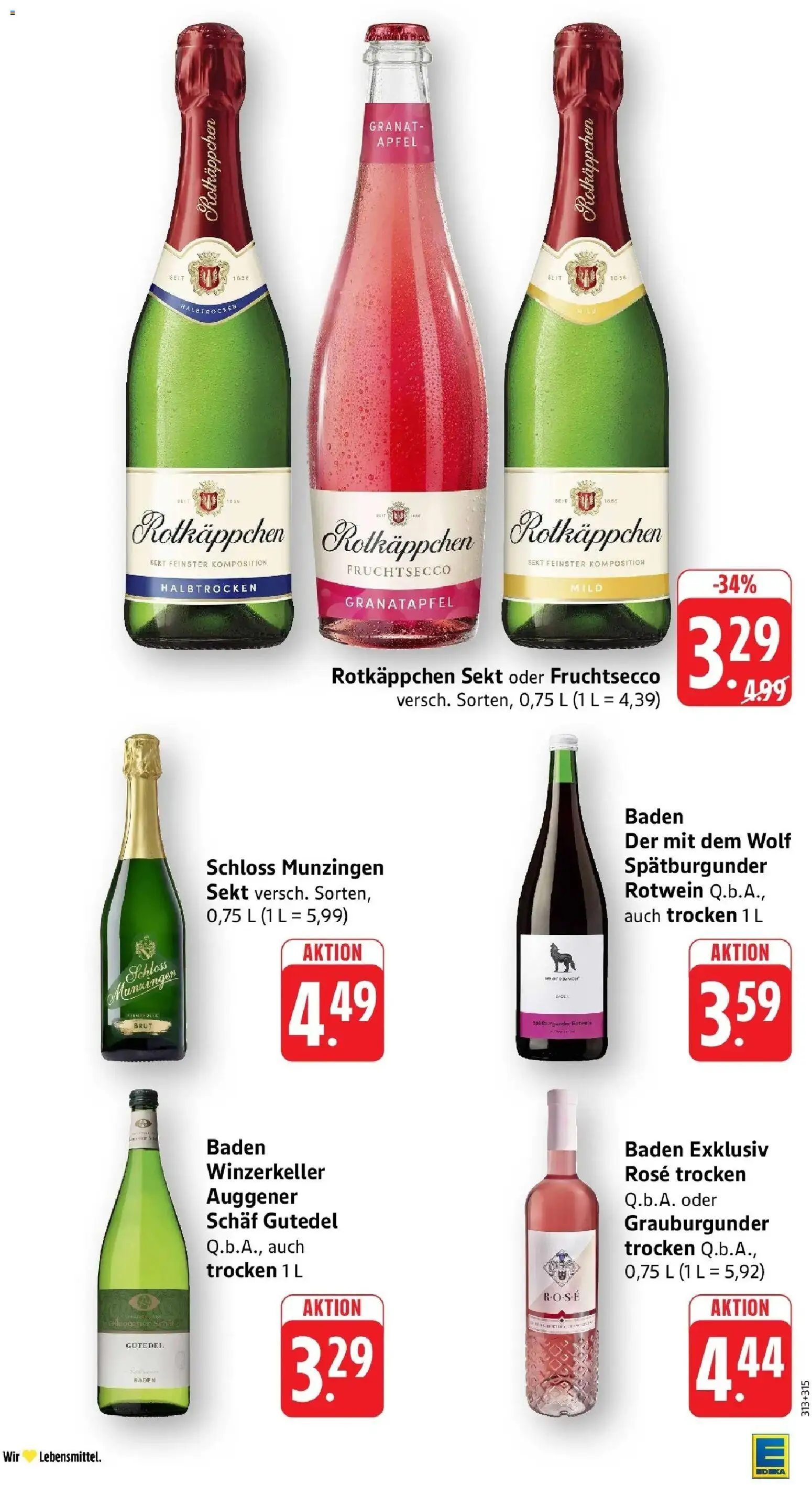 Edeka Prospekt Konstanz-Petershausen (ab 03.08.2026) » Angebote Online | Seite: 28 | Produkte: Rotkappchen sekt, Granatapfel, Rotwein, Fruchtsecco
