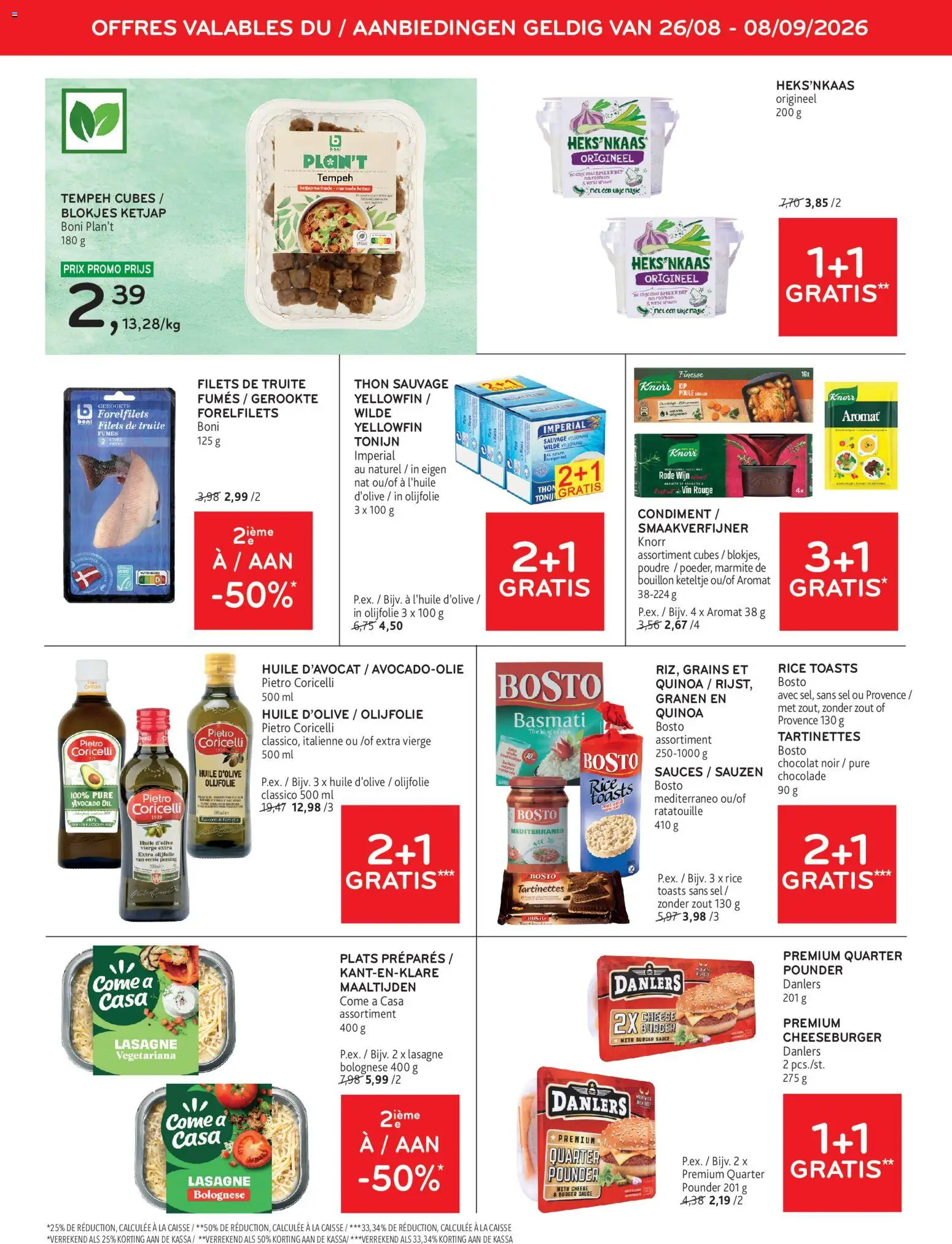 {H1} | Pagina: 8 | Producten: Olijfolie, Lasagne, Granen, Bouillon