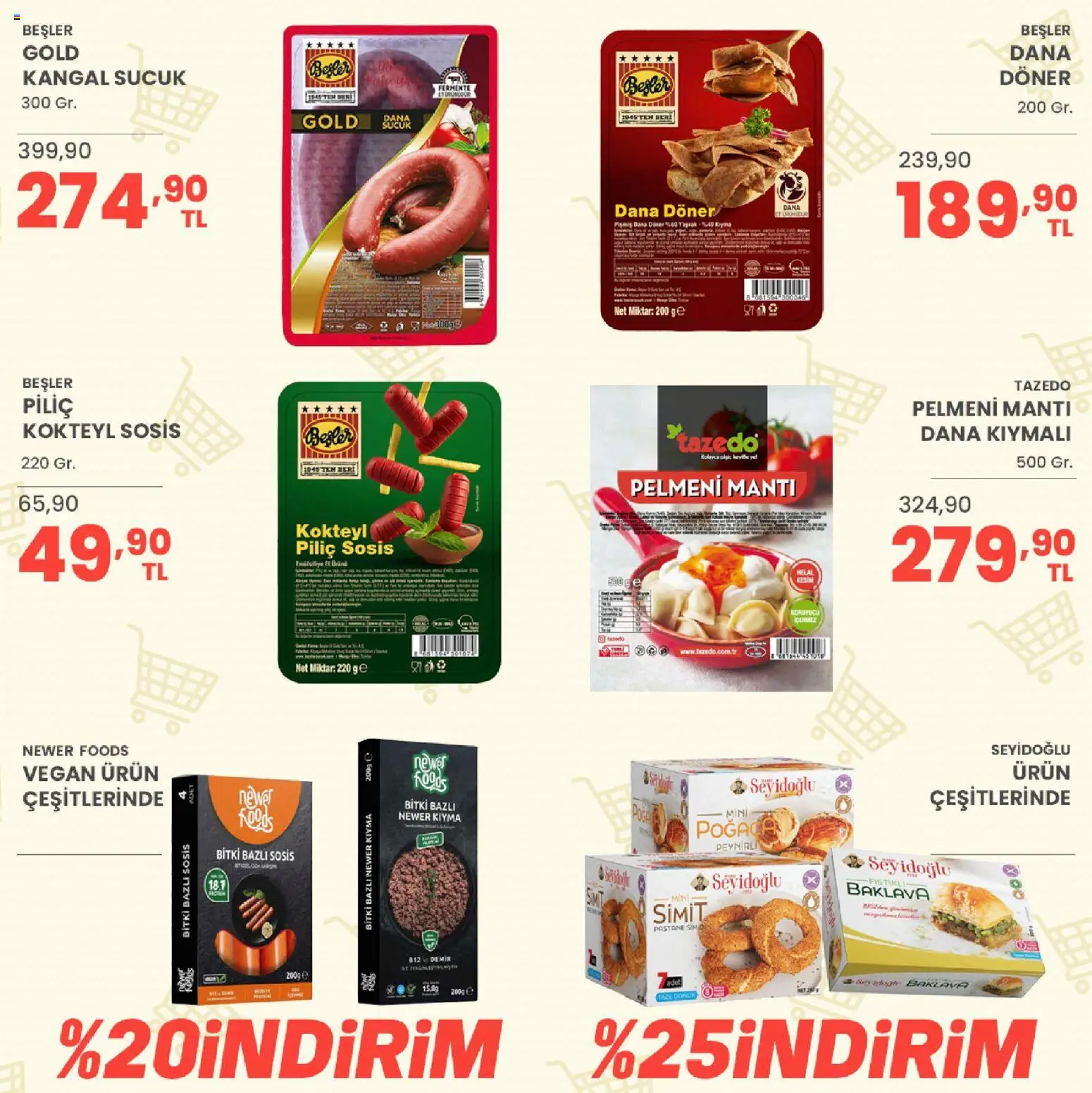 Sarıyer Katalog - 07 Ağustos 2026 tarihinden itibaren geçerlidir | Sayfa: 17 | Ürünler: Döner, Kıyma, Sosis, Sucuk
