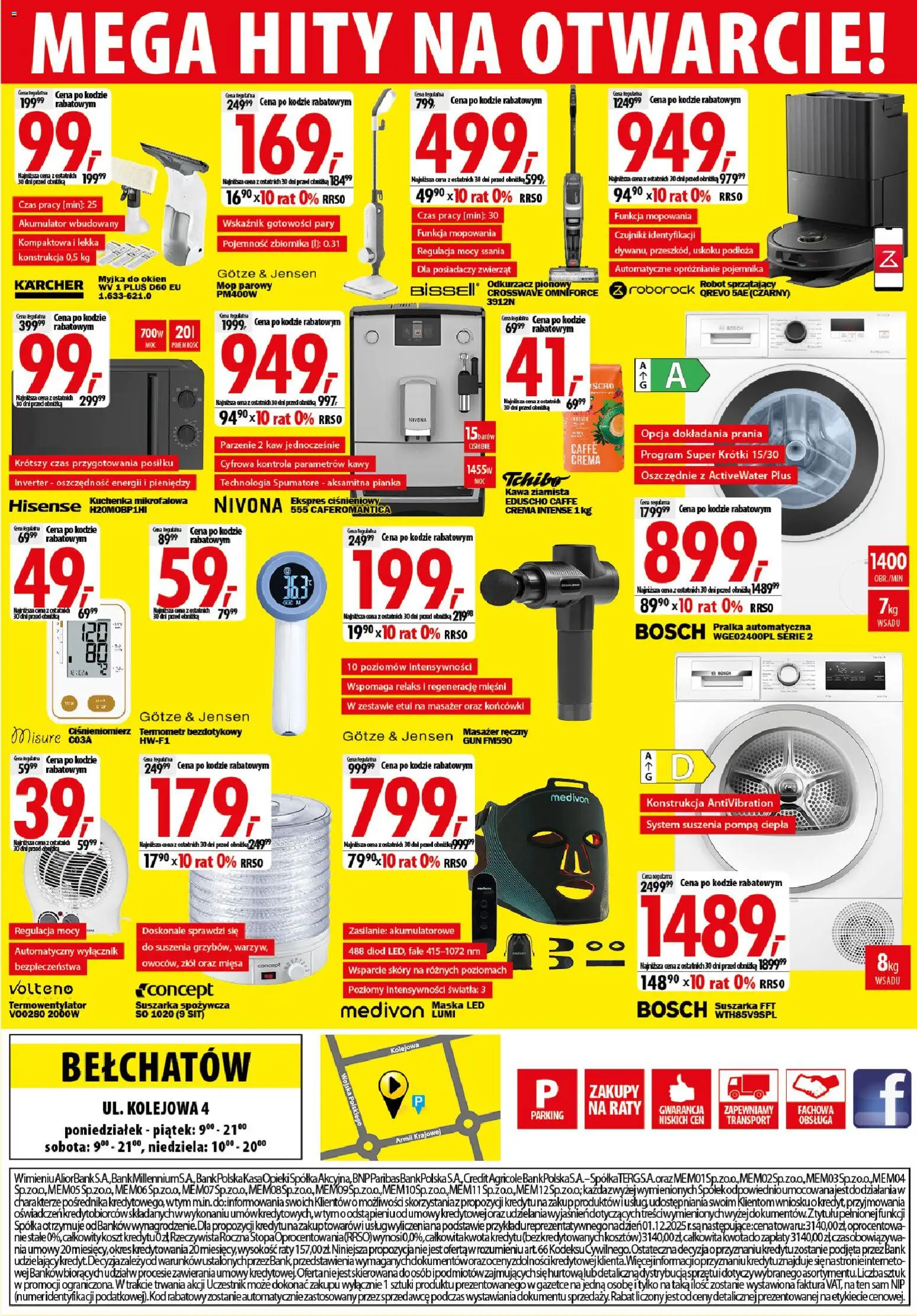 Mediaexpert promocje - Wielkie otwarcie Bełchatów od 08.10.2026 | Strona: 8 | Produkty: Pralka, Robot, Odkurzacz pionowy, Pralka automatyczna