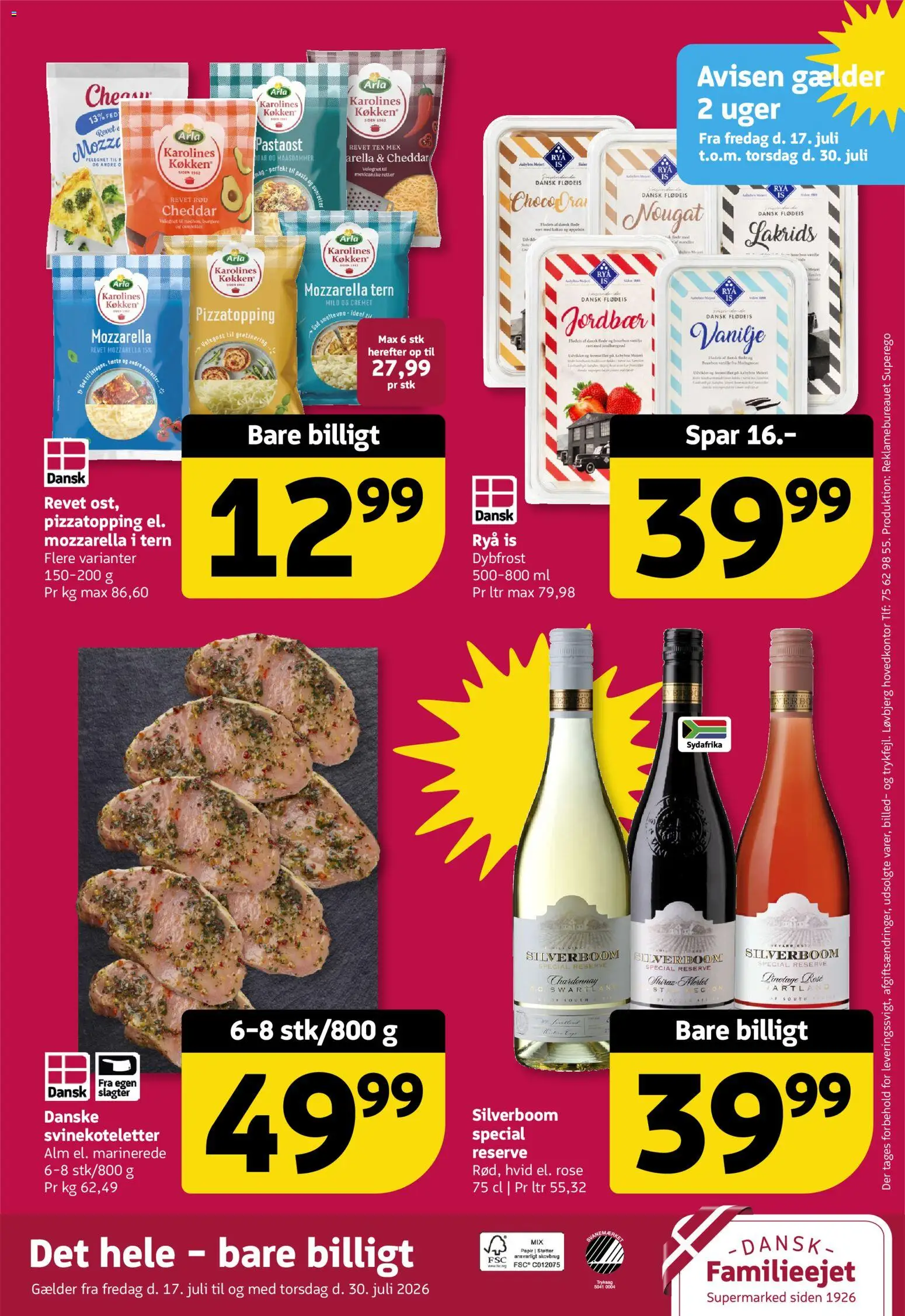 Løvbjerg tilbudsavis – gyldig fra 17/07/2026 | Side: 32 | Produkter: Bourbon, Jordbær, Vanilje, Nougat
