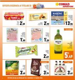 Anteprima del volantino CAFFÈ IN CIALDE MISCELA DECISA CAFFÈ BORBONE, 100 cialde + 20 in omaggio 864g valido a partire dal 20.05.2026 | Pagina: 2 | Prodotti: Yogurt, Pollo, Olio, Pera
