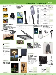 Anteprima del volantino La Prealpina volantino Arredo Esterno valido a partire dal 08.06.2026 | Pagina: 15 | Prodotti: Lampada solare, Batteria, Lampada, Decorazioni