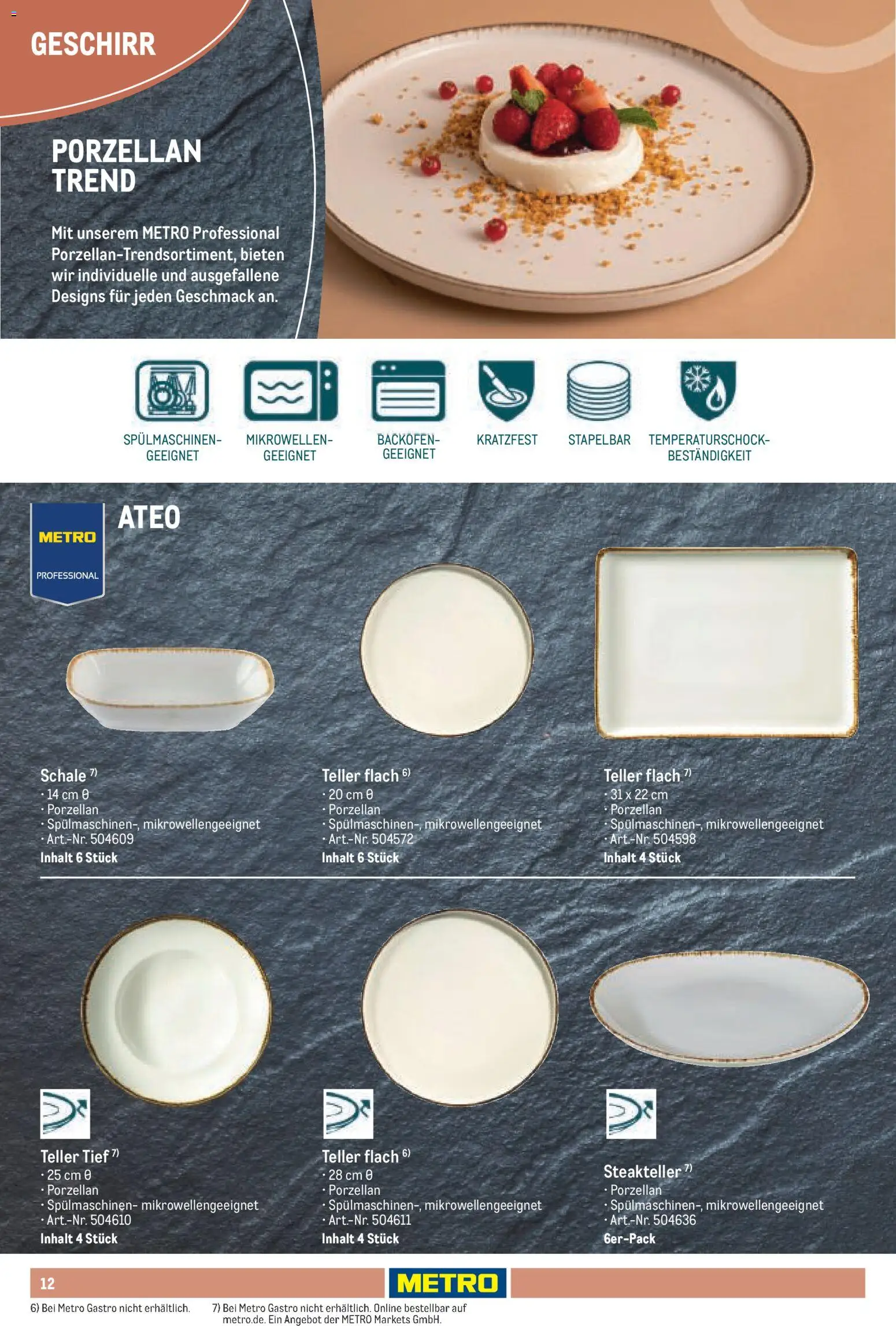 Metro Non Food Sortiment – gültig ab 15.06.2026 | Seite: 12 | Produkte: Backofen