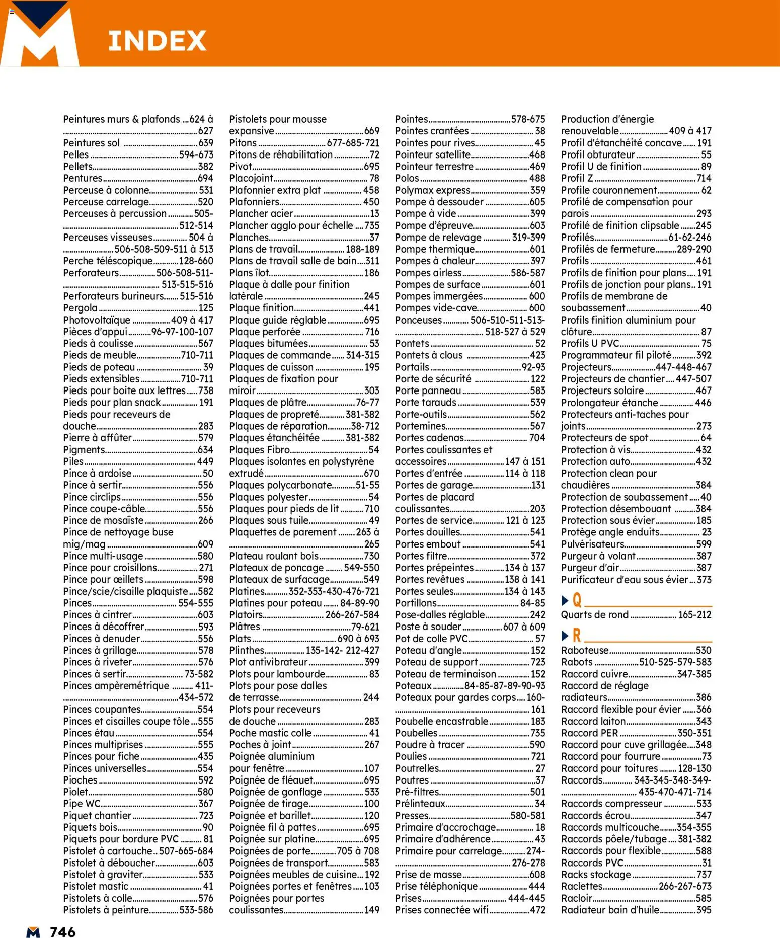 {H1} | Page: 746 | Produits: Boîte aux lettres, Poudre, Plâtre, Radiateur