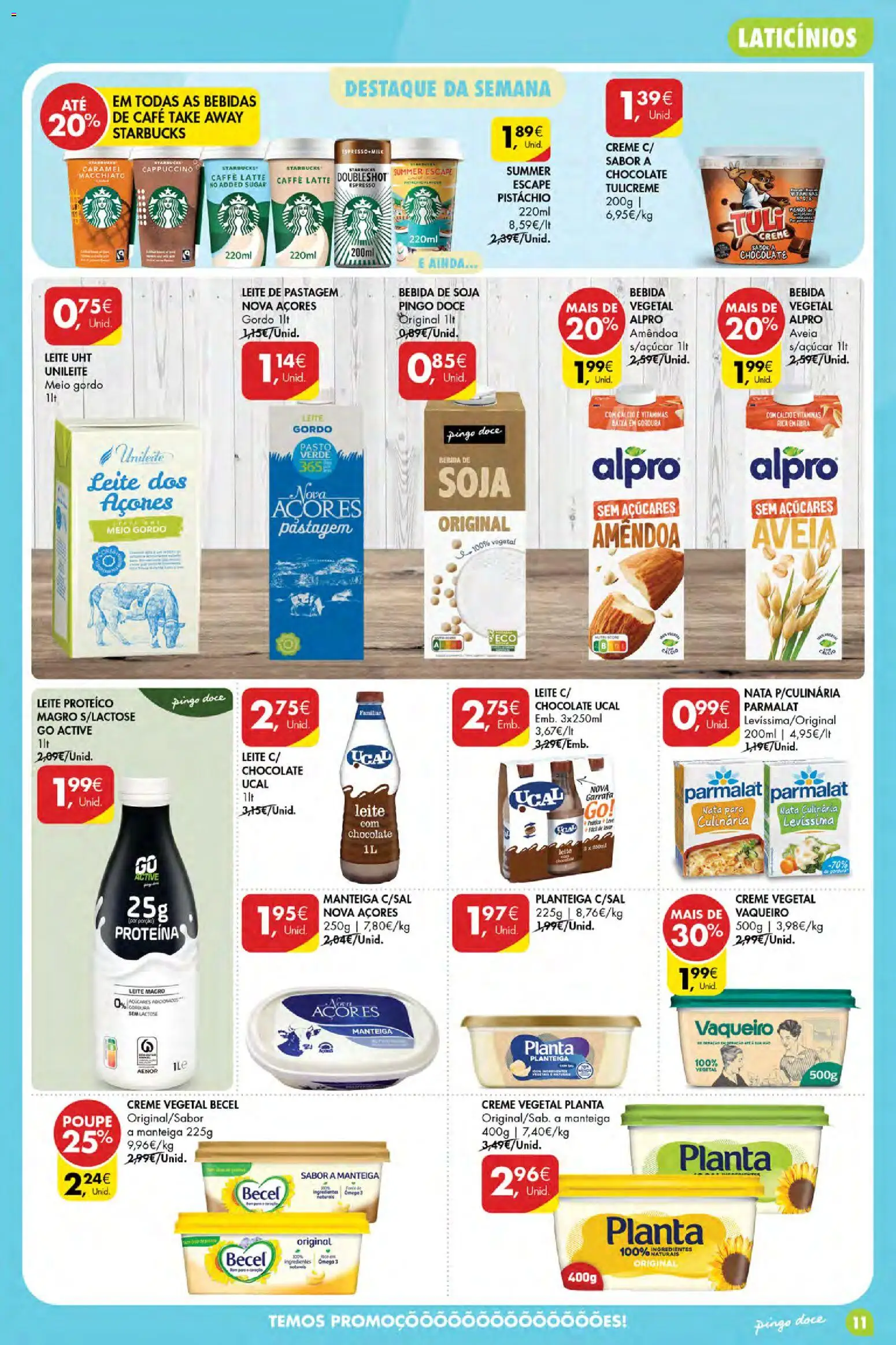 Pingo Doce Poupe Esta Semana Açores │ válido de 06/08/2026 | Página: 11 | Produtos: Ômega 3, Bebidas, Ingredientes, Chocolate
