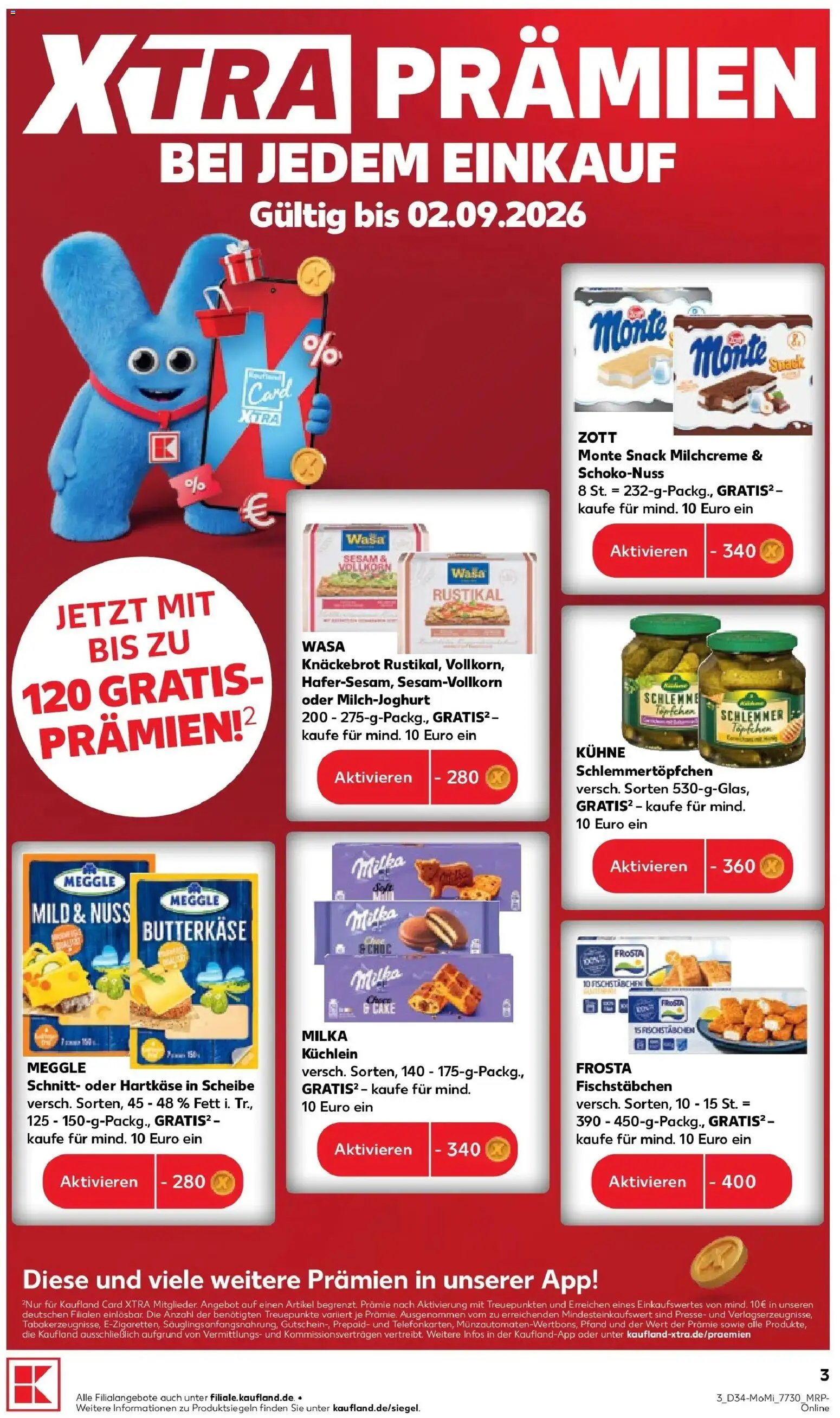 Prospekt Kaufland ab 17.08.2026 » Angebote Online zum Blättern | Seite: 3 | Produkte: Presse, Milka, Frosta, Wasa knackebrot
