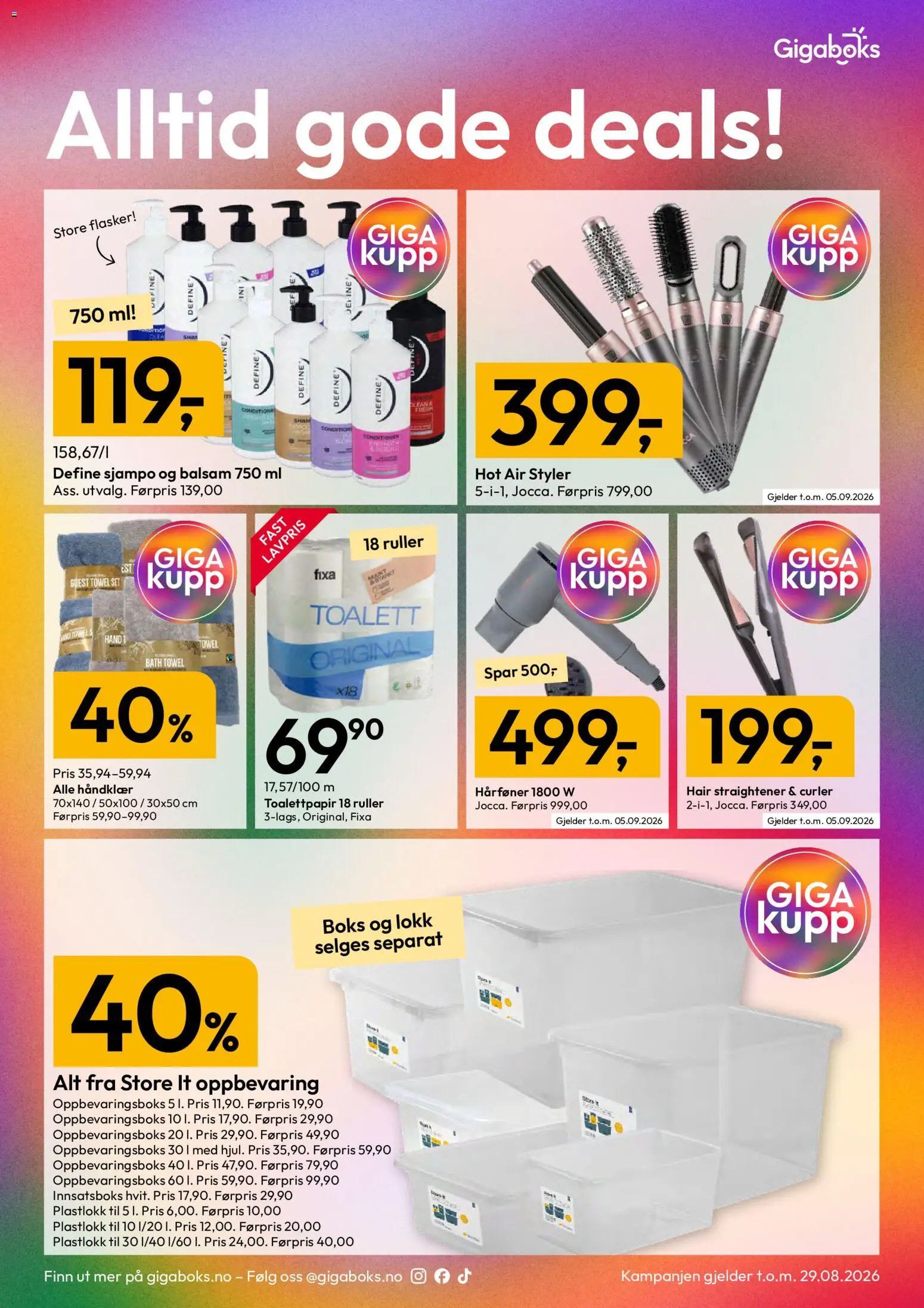{H1} | Side: 2 | Produkter: Toalettpapir, Oppbevaringsboks, Toalett, Balsam