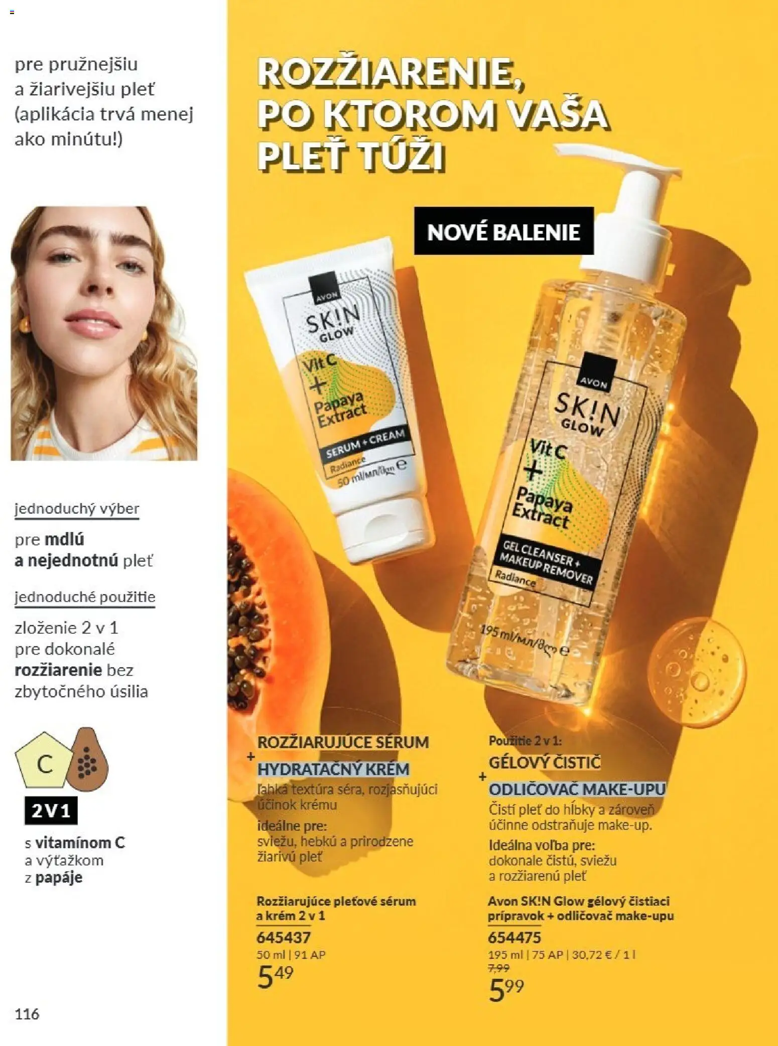 Nové Avon akcie – leták je platný od 01.07.2026 | Strana: 116 | Produkty: Odličovač, Krém