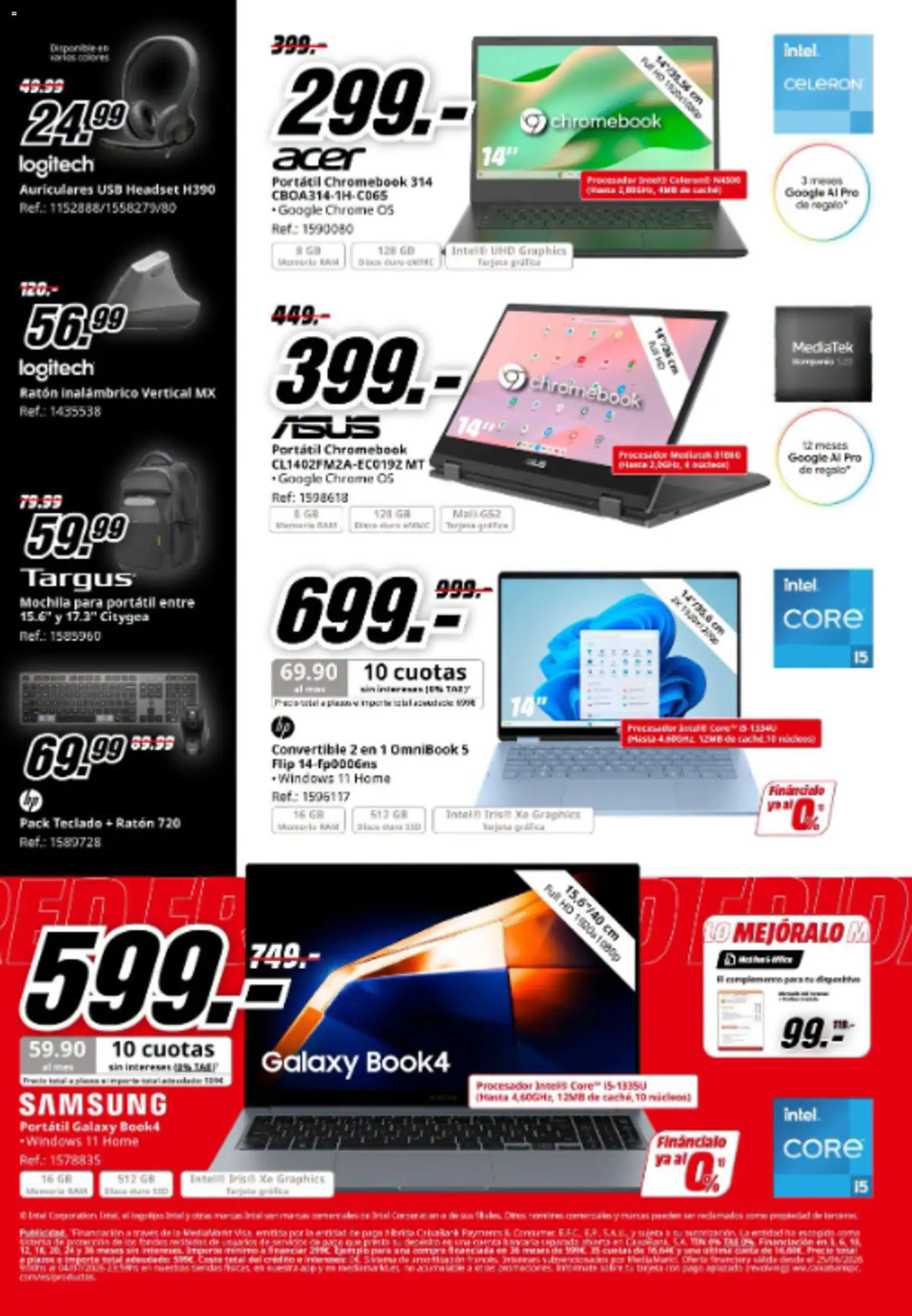 Media Markt folleto │ válido desde el 25/06/2026 | Página: 24 | Productos: Mochila, Ratón inalambrico, Auriculares, USB
