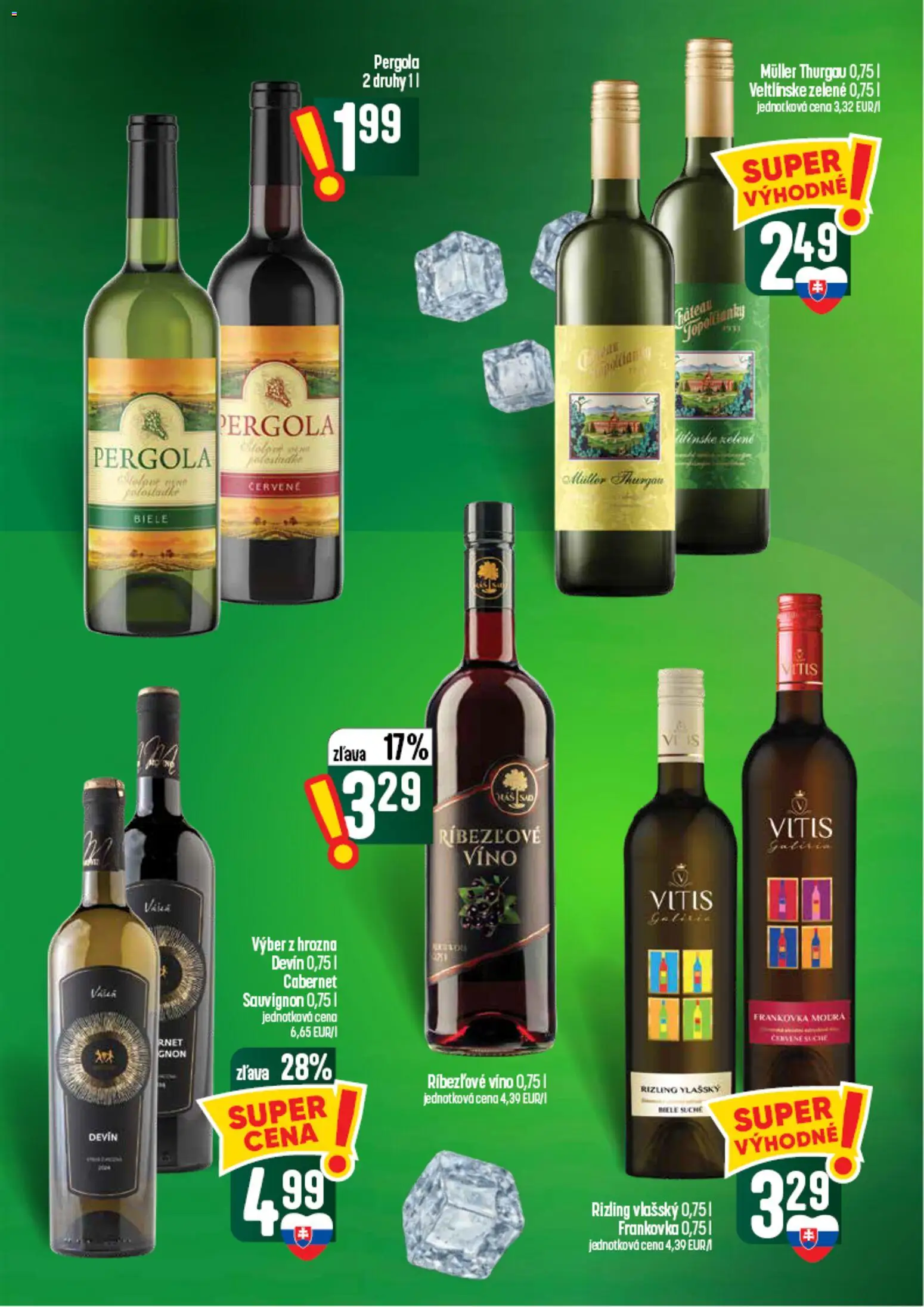 Nové COOP Jednota akcie – leták je platný od 03.09.2026 | Strana: 52 | Produkty: Pergola, Víno, Ríbezľové víno