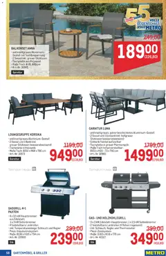 Metro angebote Profi ab 15.05.2026 gültig | Seite: 58 | Produkte: Thermometer, Sessel, Tisch, Gartenmöbel