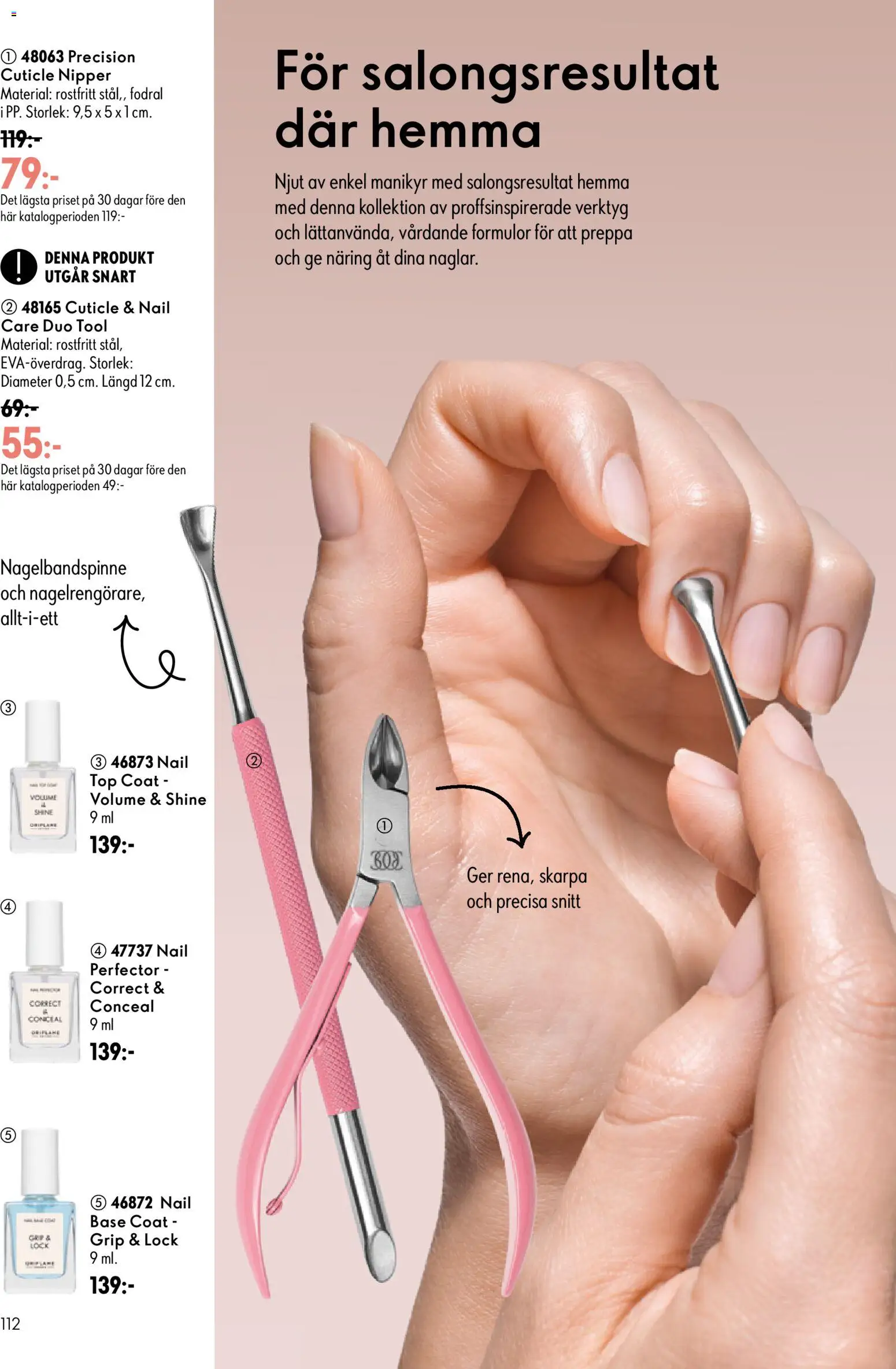 Oriflame reklamblad aktuell från 16/09/2026 | Sida: 112 | Produkter: Verktyg, Lock