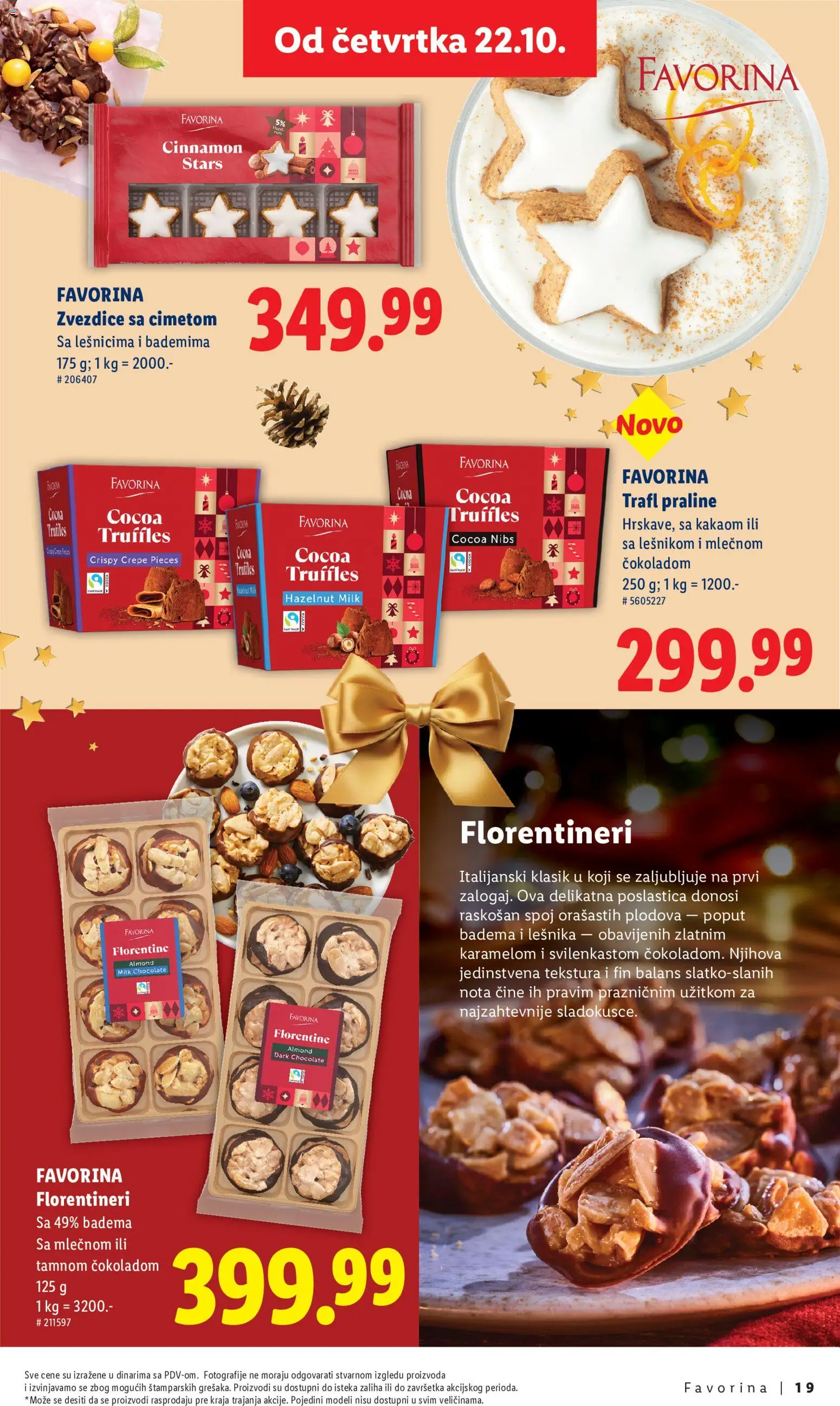 Lidl katalog - važi od 22.10.2026 | Strana: 19 | Proizvode: Praline