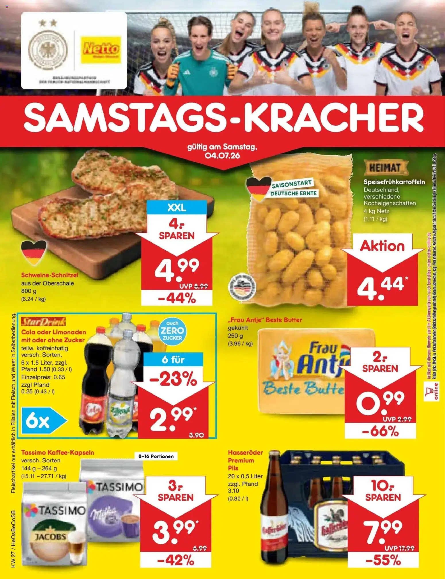 Netto Marken-Discount Prospekt Bitterfeld-Wolfen – gültig ab 29.06.2026 | Seite: 68 | Produkte: Butter, Zucker, Hasseröder, Tassimo