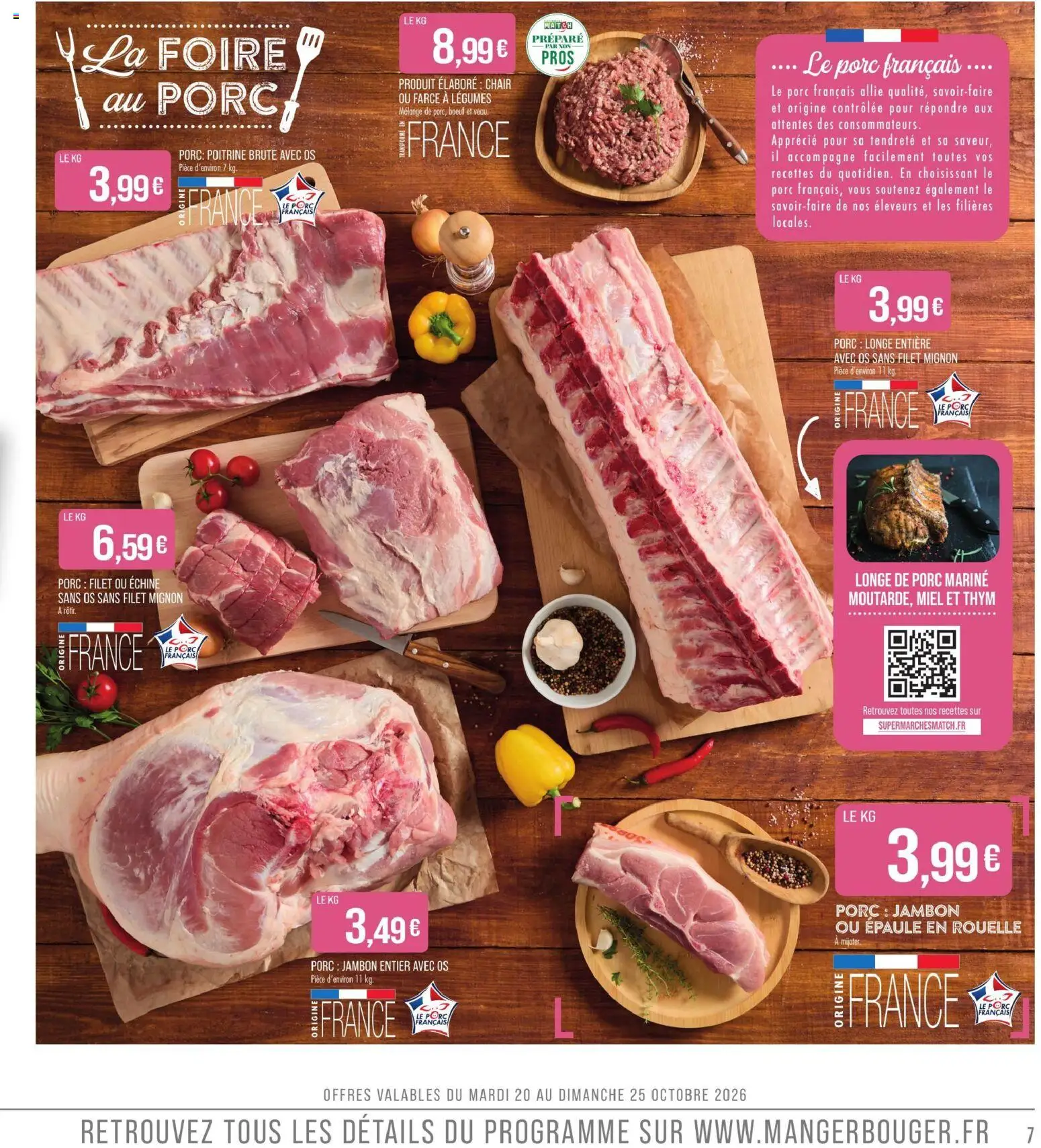 {H1} | Page: 7 | Produits: Miel, Thym, Jambon, Filet mignon