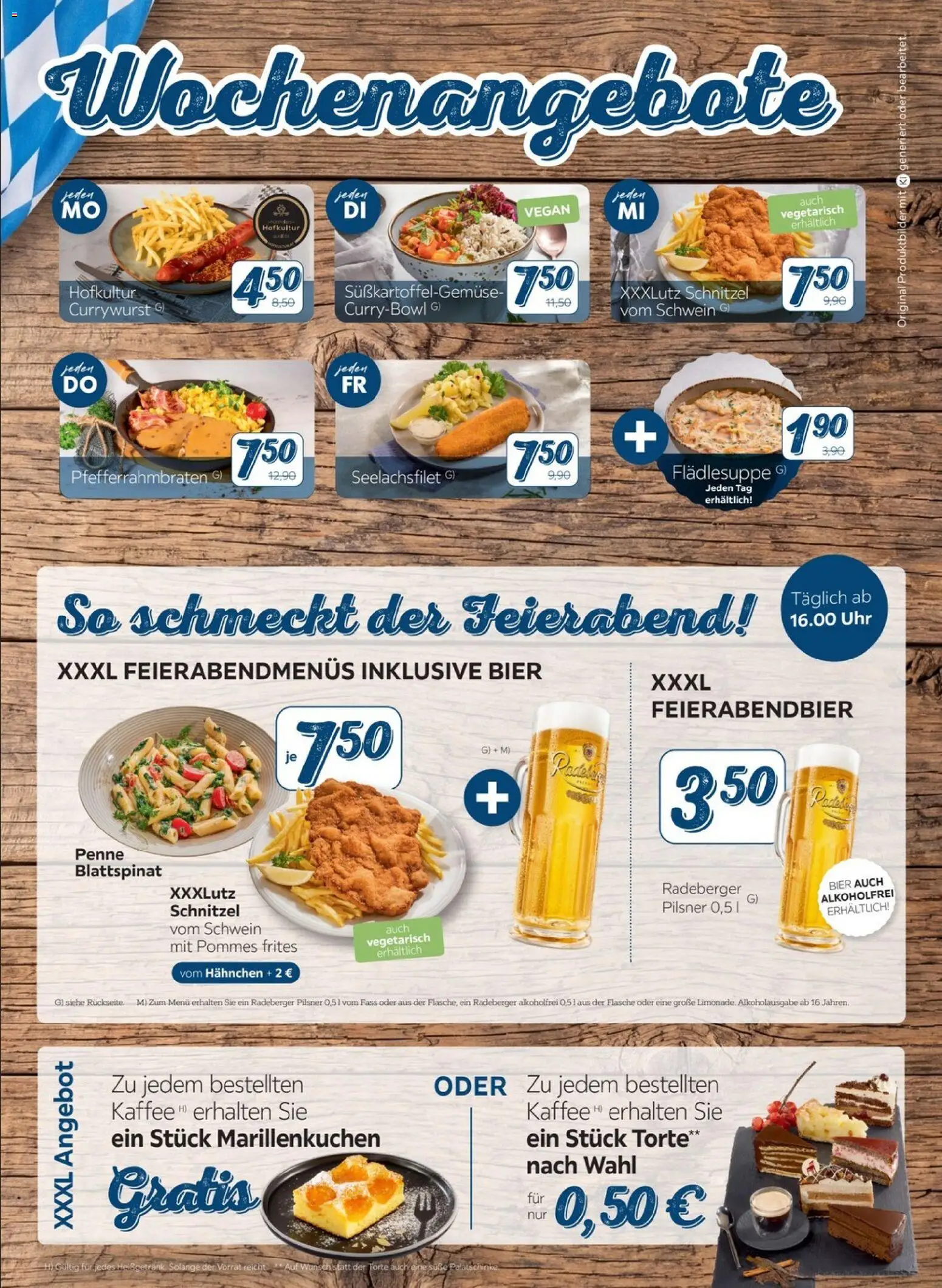 XXXLutz Restaurantgutscheine – gültig ab 26.09.2026 | Seite: 2 | Produkte: Hahnchen, Kaffee, Pommes frites, Schnitzel