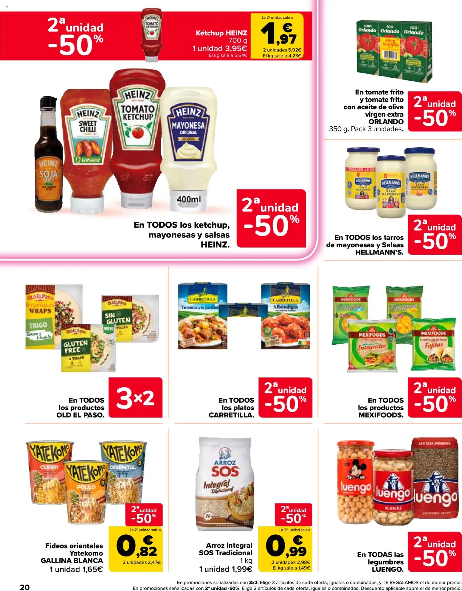 Carrefour Market folleto │ válido desde el 26/08/2026 | Página: 20 | Productos: Salsas, Kétchup, Aceite, Aceite de oliva