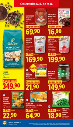 Náhled letáku MEDOKOM Med lesní/lipový, 900 g od 06.08.2026 | Strana: 24 | Produkty: Fazolové lusky, Aljašská treska, Utopenci, Rýžová kaše