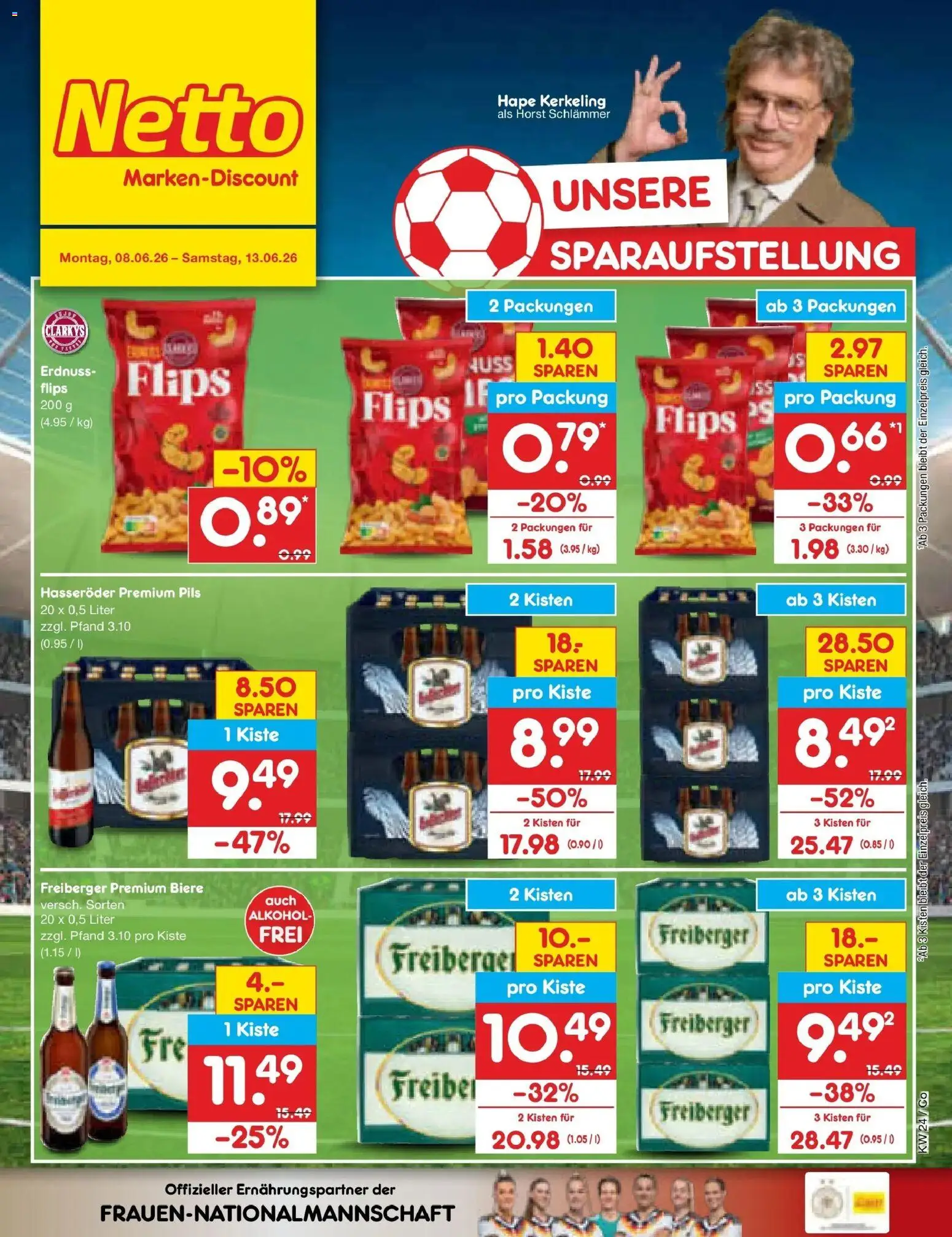 Netto Marken-Discount Prospekt Bitterfeld-Wolfen – gültig ab 08.06.2026 | Seite: 3 | Produkte: Pils, Hasseröder