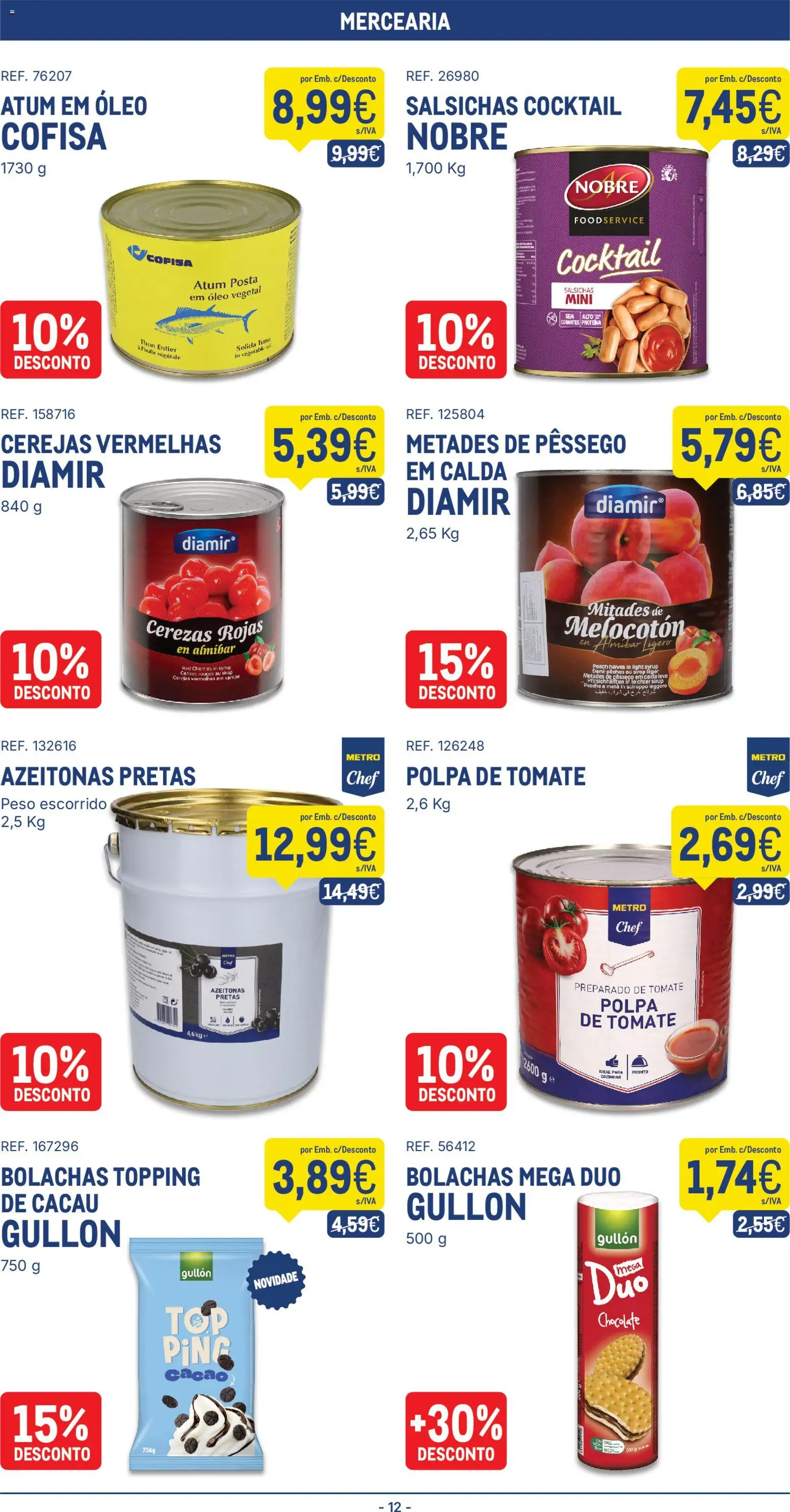 Makro folheto │ válido de 06/10/2026 | Página: 12 | Produtos: Atum, Azeitonas, Óleo, Chocolate