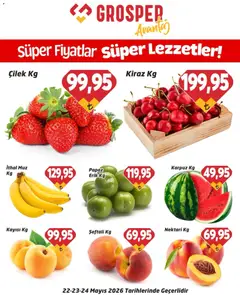 22.05.2026 tarihinden itibaren geçerli olan Grosper kataloğu önizlemesi