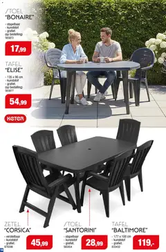 Hubo Tuinmeubelen special  - Voorbeeld van een folder van Hubo, geldig van 18/03/2026 | Pagina: 18 | Producten: Tafel, Stoel