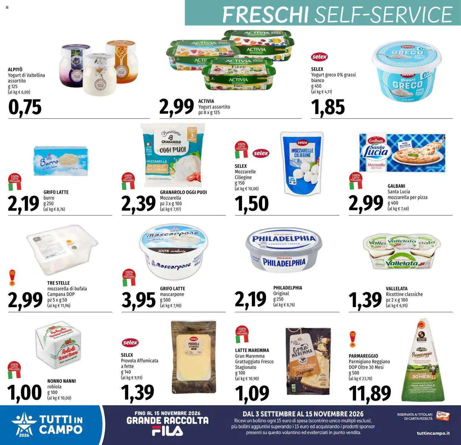 Volantino EMI del 17/09/2026 | Pagina: 6 | Prodotti: Pizza, Latte, Provola, Parmigiano
