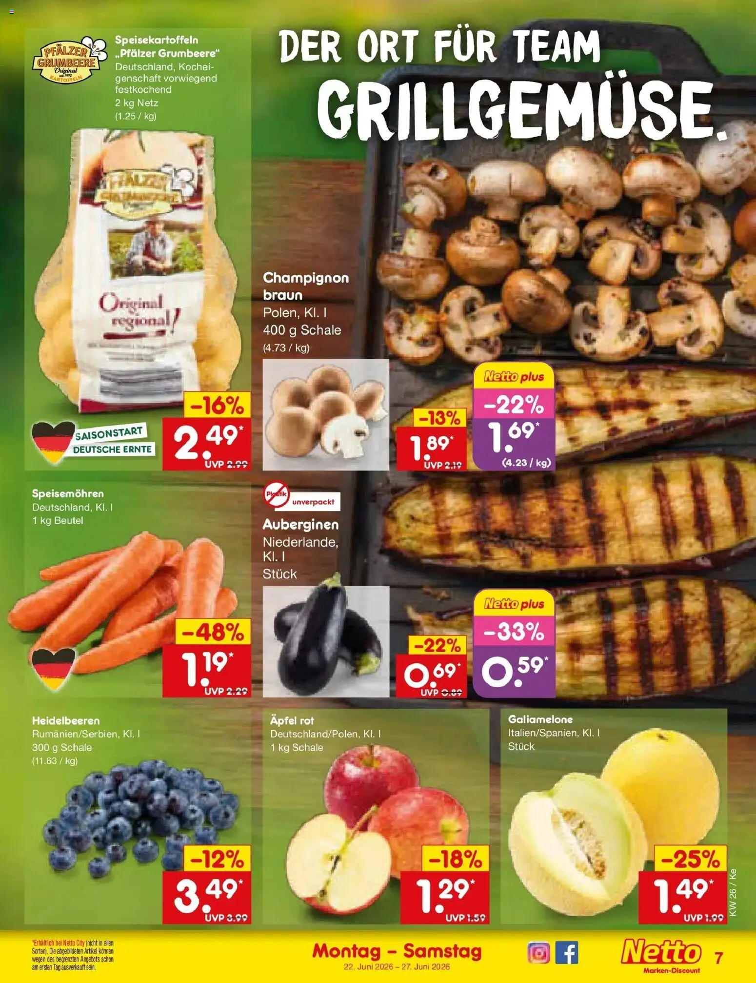 Netto Marken-Discount Prospekt Bonn – gültig ab 21.06.2026 | Seite: 9 | Produkte: Äpfel, Heidelbeeren