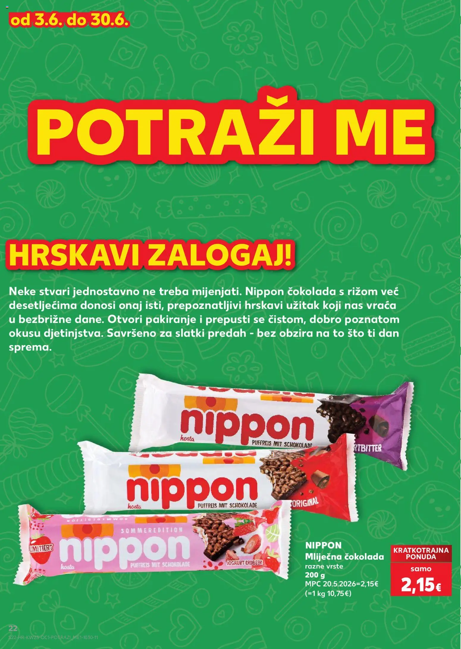Kaufland HR akciós ujság - amely érvényes a következő dátumtól: 03.06.2026 | Oldal: 22 | Termékek: Joghurt