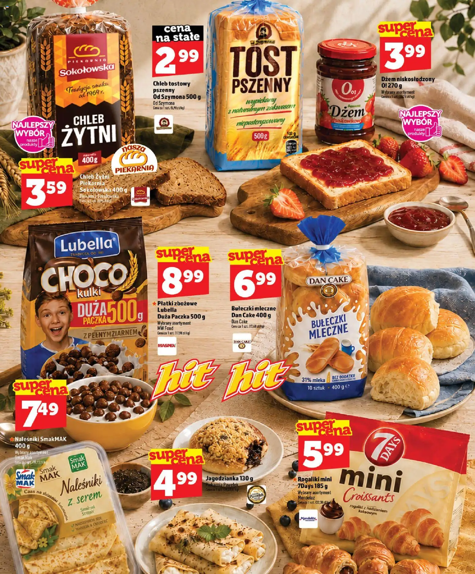 Topaz gazetka - Ceny małe na stałe od 06.08.2026 | Strona: 28 | Produkty: Chleb żytni, Dżem, Płatki, Jagodzianka