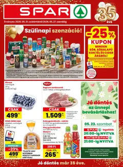 Spar akciós újság - amely érvényes a következő dátumtól: 21.05.2026
