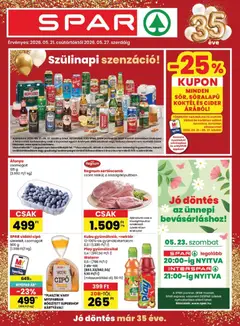 Spar akciós újság - amely érvényes a következő dátumtól: 21.05.2026