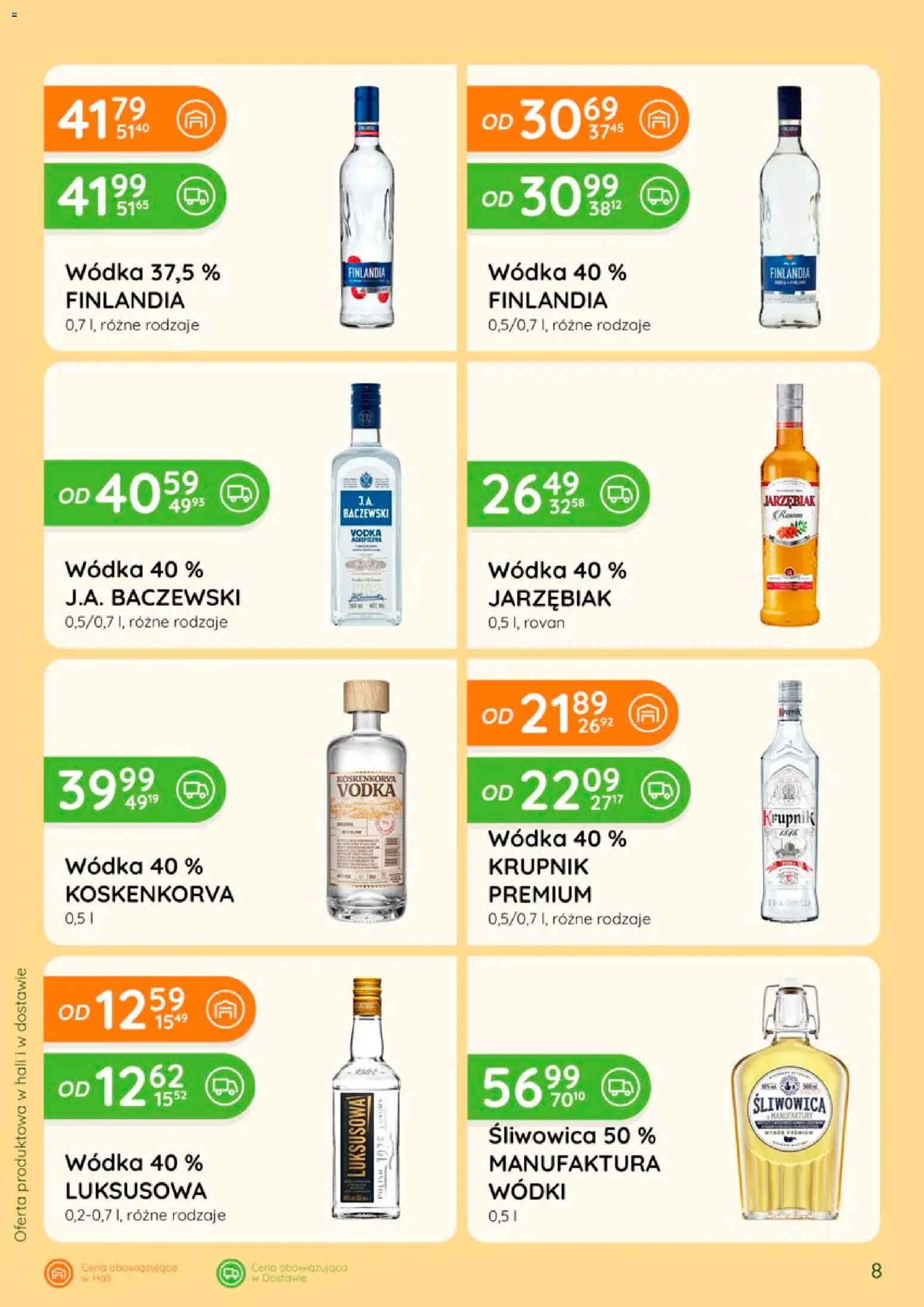 Eurocash gazetka - Katalog Alkoholowy od 01.08.2026 | Strona: 8 | Produkty: Krupnik wódka, Vodka, Wódka