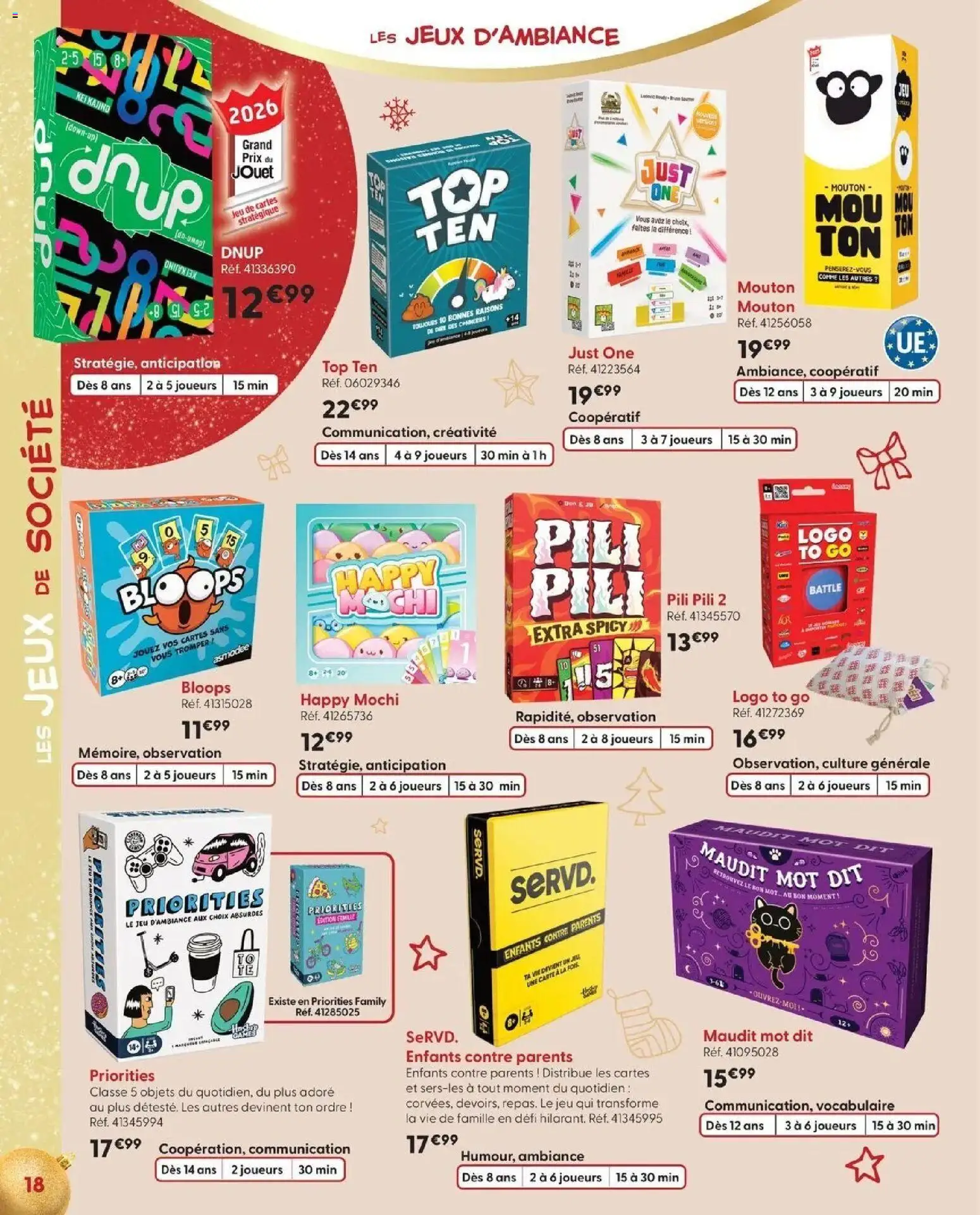 La Grande Récré - LE NOËL DE TOUTES LES PASSIONS à partir du 14/10/2026 - promo en ligne | Page: 18 | Produits: Mochi, Jeux, Jeux de société