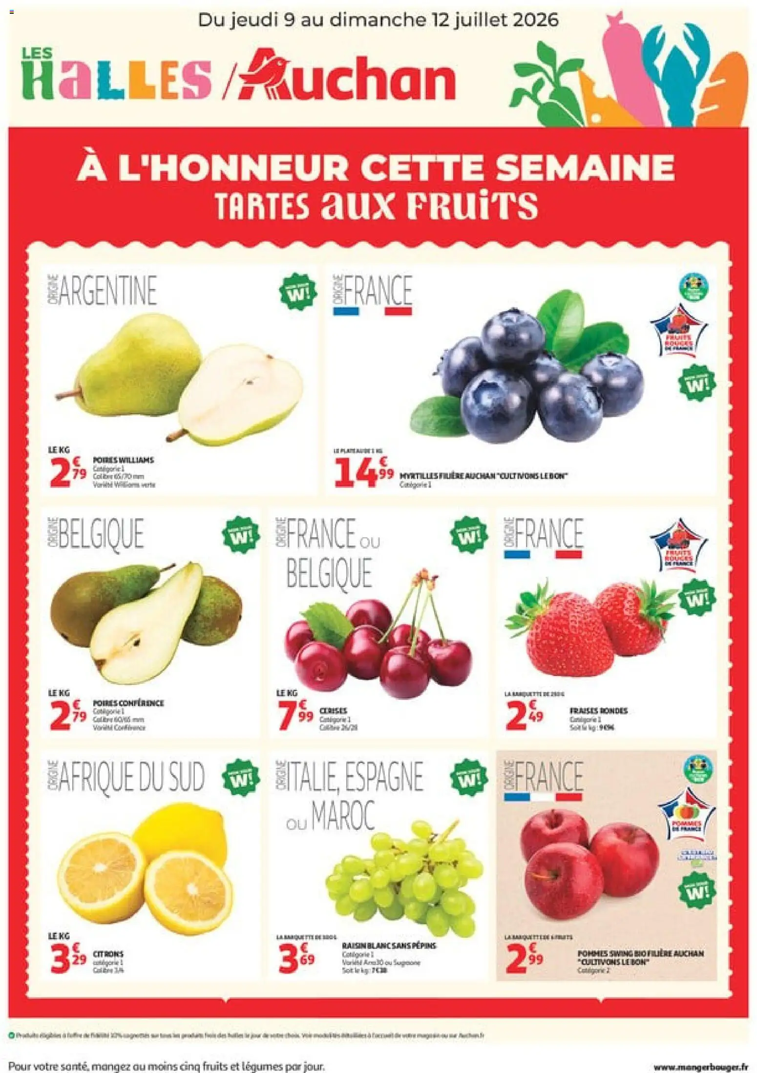 {H1} | Page: 1 | Produits: Myrtilles, Raisin, Cerises, Pommes