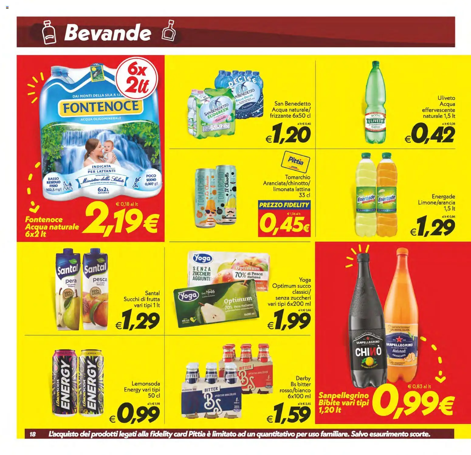 Volantino SuperConveniente del 13/10/2026 | Pagina: 18 | Prodotti: Succo, Chinotto, Limonata, The