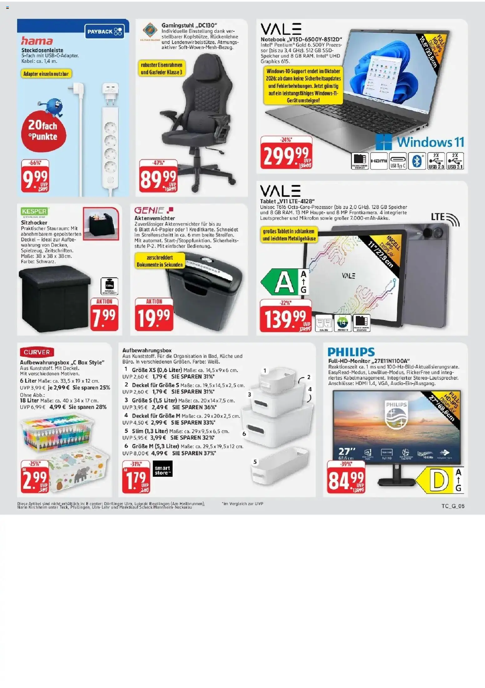 Edeka Prospekt Mainz-Weisenau (ab 07.09.2026) » Angebote Online | Seite: 66 | Produkte: Philips, USB, Box, Gamingstuhl