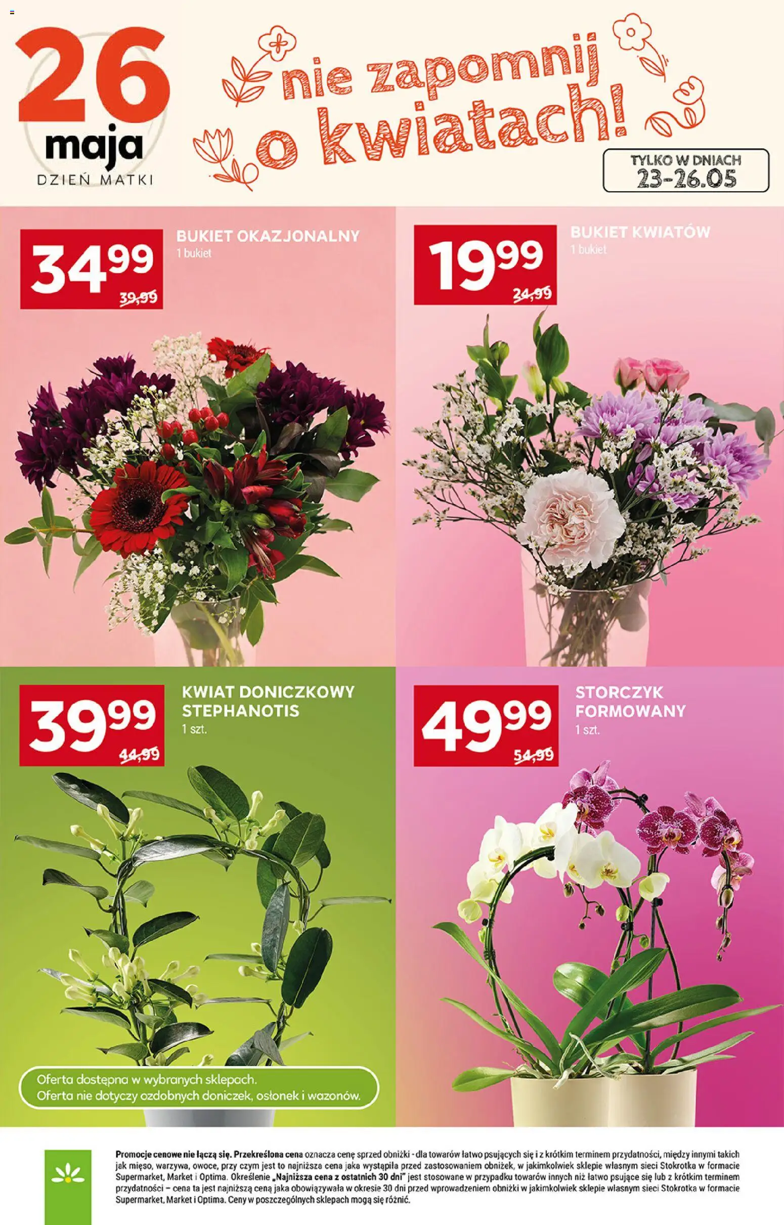 Stokrotka gazetka - Market od 21.05.2026 | Strona: 10 | Produkty: Stokrotka, Storczyk
