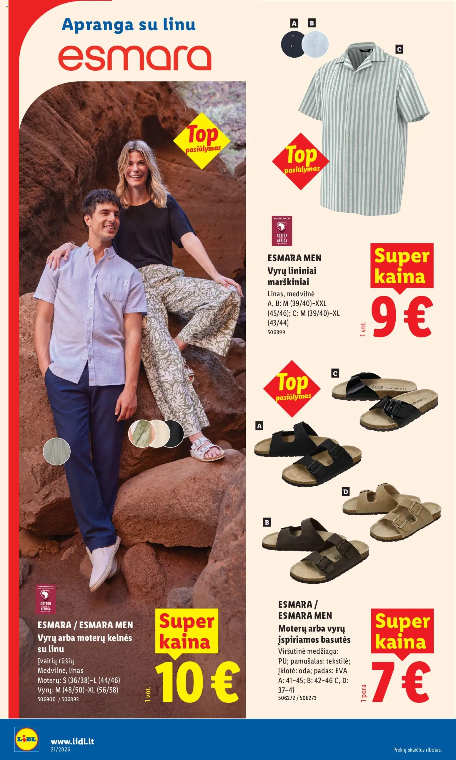 LIDL akcijos nuo 18.05.2026 | Puslapis: 2 | Prekių: Marškiniai, Kelnes