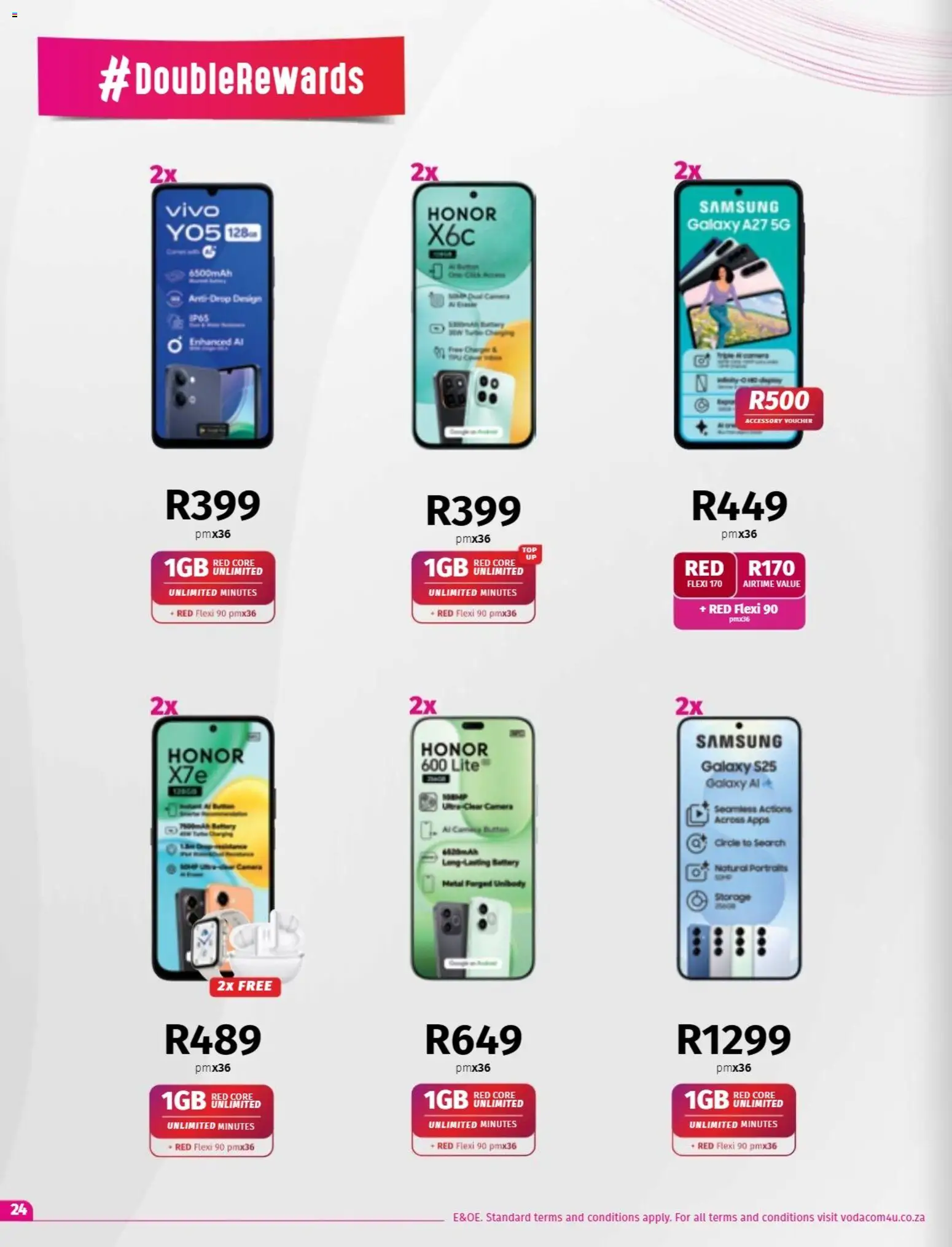 New Vodacom catalogue – valid from 08/09/2026 | Page: 24 | Products: Camera, Battery