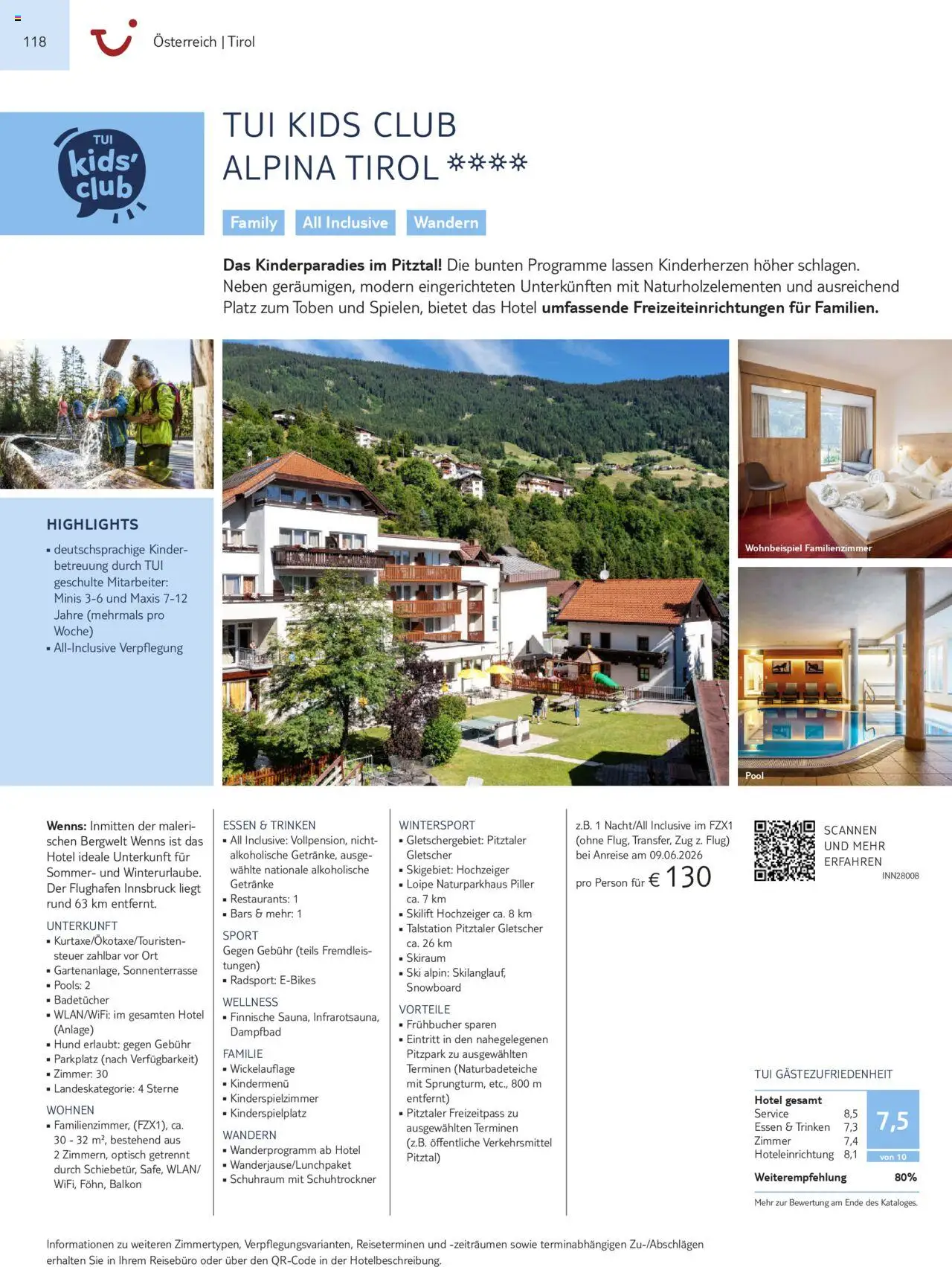 TUI Urlaub mit eigener Anreise 2025/26 – gültig ab 01.11.2025 | Seite: 118 | Produkte: Ski, Snowboard