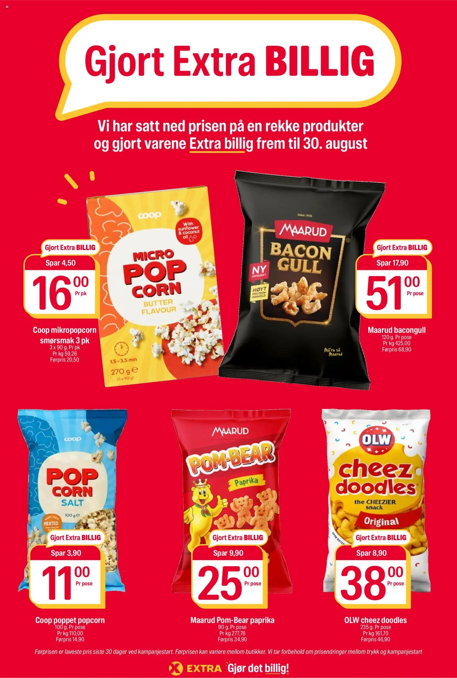 {H1} | Side: 16 | Produkter: Popcorn, Paprika, Protein, Salt