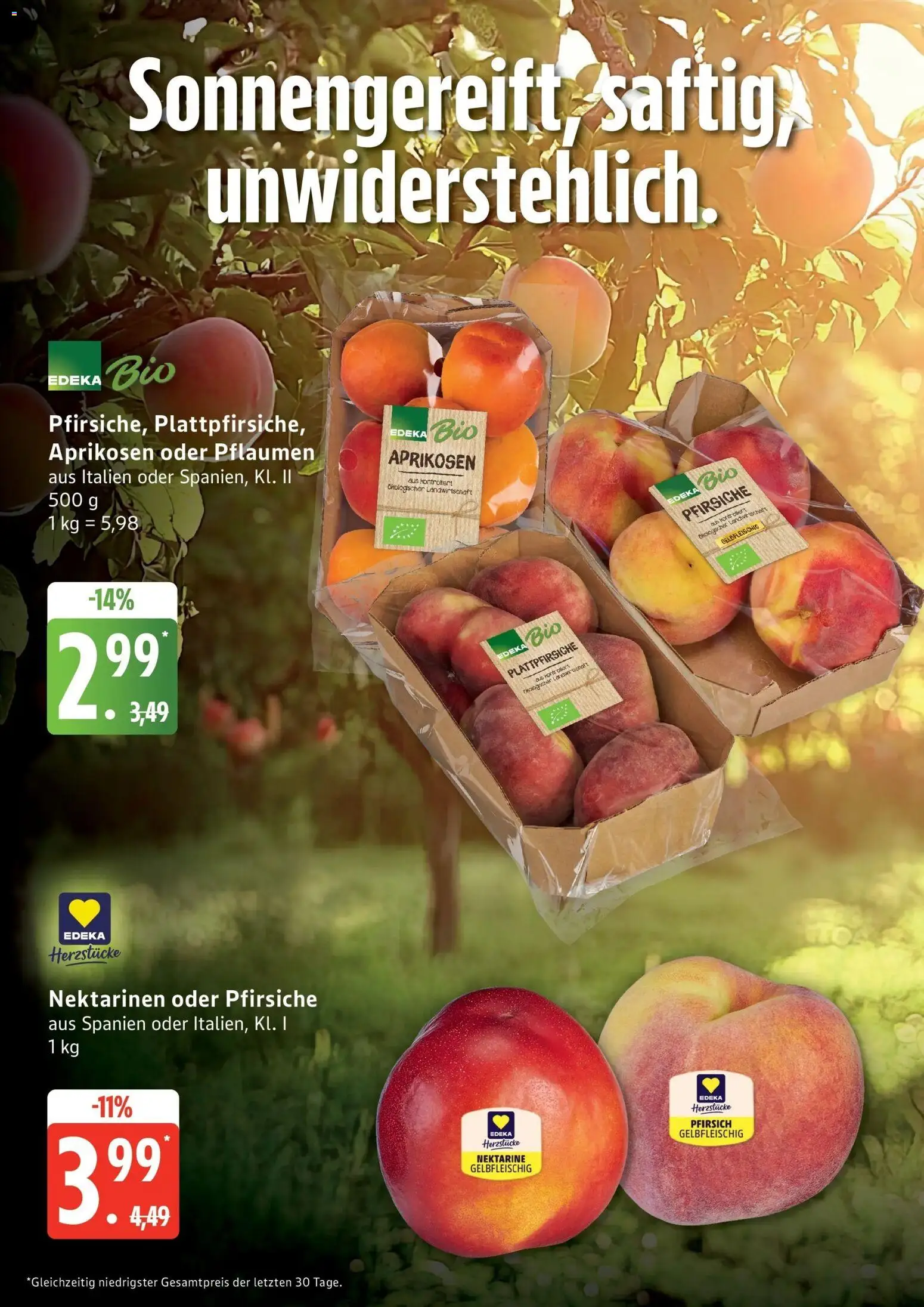 Edeka - EDEKA: Wochenangebote – gültig ab 28.06.2026 | Seite: 8 | Produkte: Pflaumen, Nektarinen, Pfirsich, Nektarine