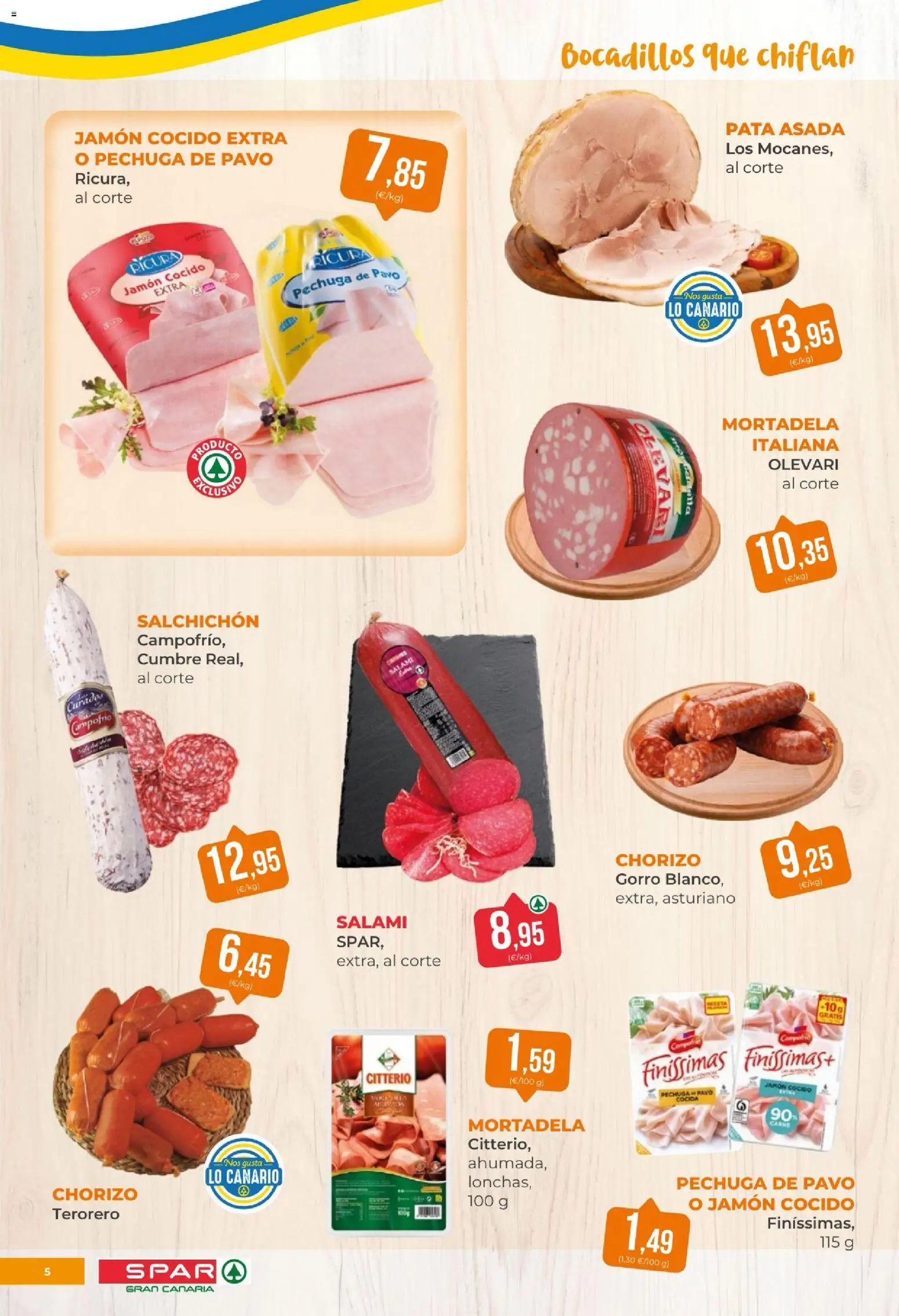 Spar - folleto │ válido desde el 15.05.2026 | Página: 5 | Productos: Jamón, Jamón cocido, Salami, Mortadela