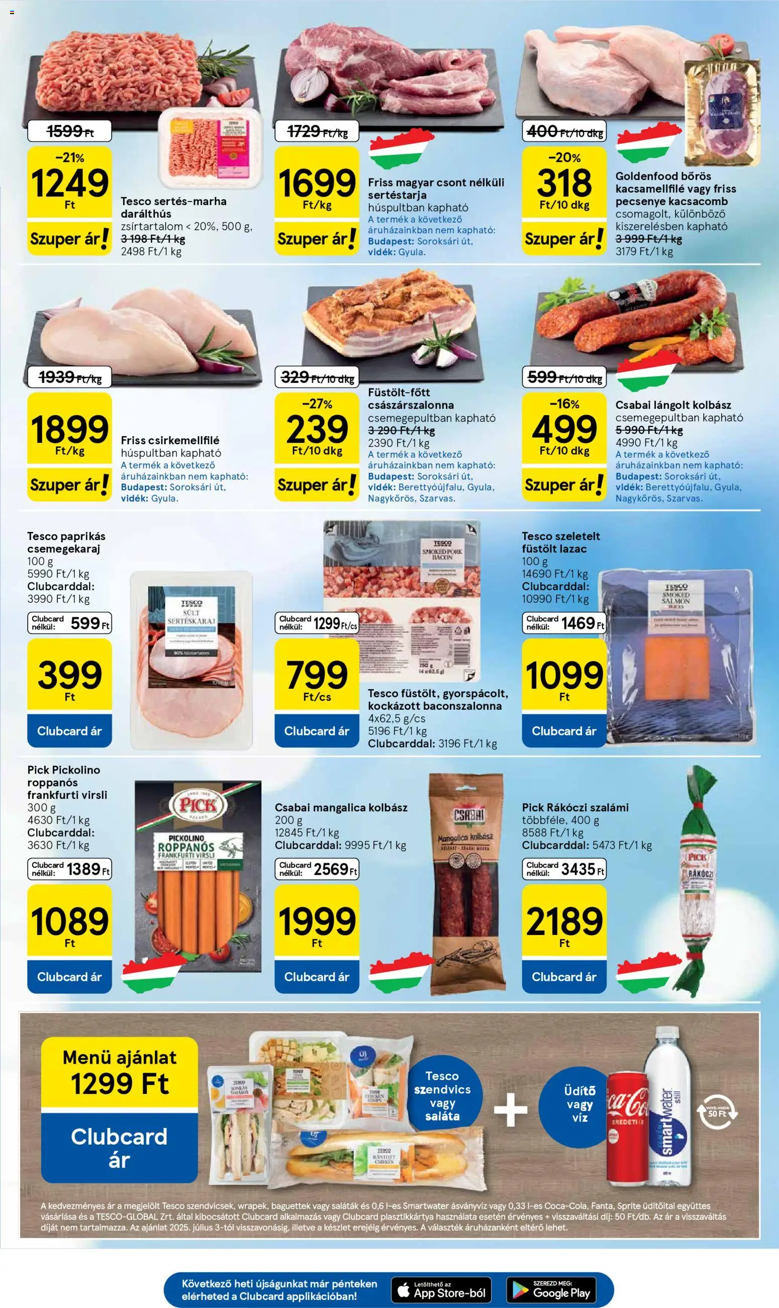 Tesco akciós ujság - amely érvényes a következő dátumtól: 2026.03.31. | Oldal: 3 | Termékek: Kolbász, Pick, Császárszalonna, Saláta