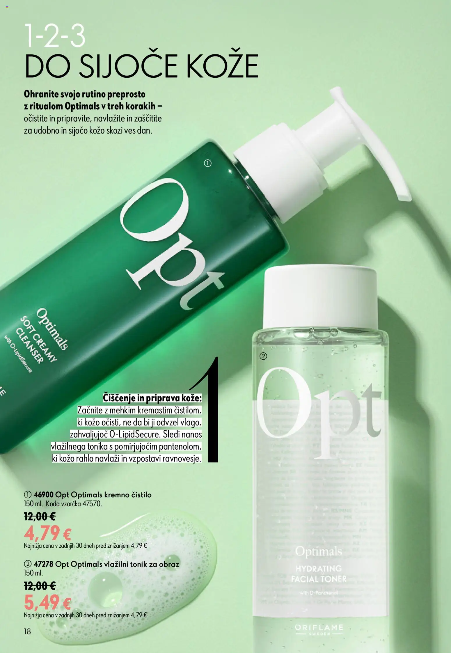 Novi Oriflame katalog ponudbe – veljaven od 24.06.2026 | Stran: 18 | Izdelki: Tonik za obraz, Toner, Tonik